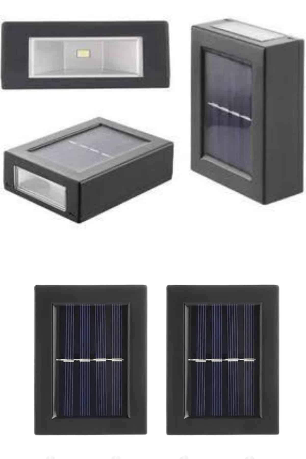 Solar Güneş Enerjili Çift Taraflı Duvar Lambası Çift Taraflı Duvar Lamba Güneş Enerjili - Lisinya