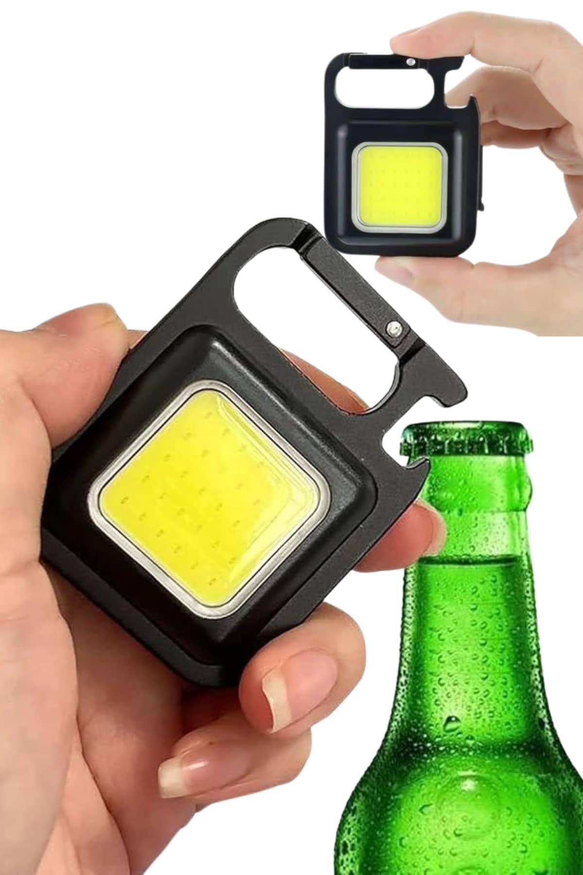 Işıldak USB Şarjlı Cep El Feneri Taşınabilir Mini Led Işık Çok Fonksiyonlu - Lisinya