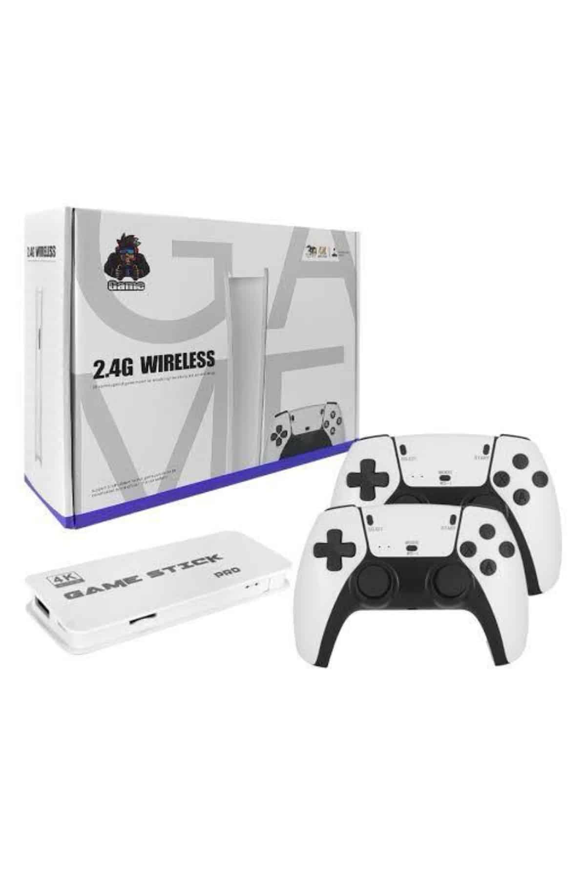 yeni nesil 3D 4K 2000 Oyunlu Game Stick Oyun Konsolu Çift Konsol - Lisinya