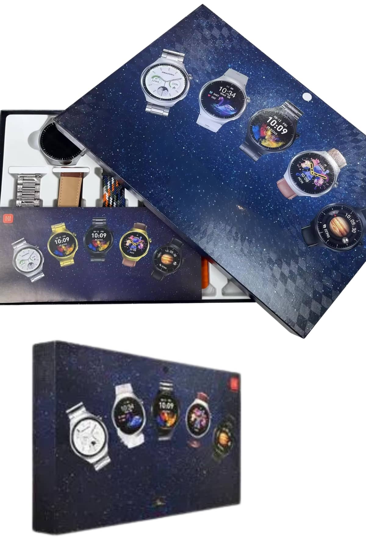 Akıllı Saat Çoklu Kordon Seçenekli Dokunmatik Ekran Nabız Sensörlü - Lisinya