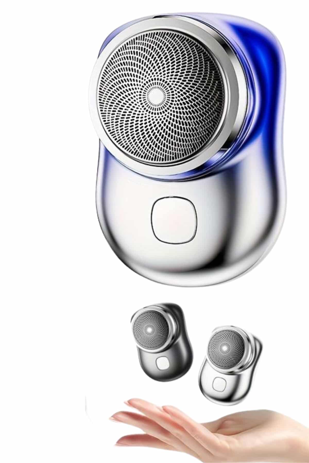 Kablosuz Tıraş Makinesi Günlük Hızlı Taşınabilir Şarjlı Yuvarlak Paslanmaz Çelik - Lisinya