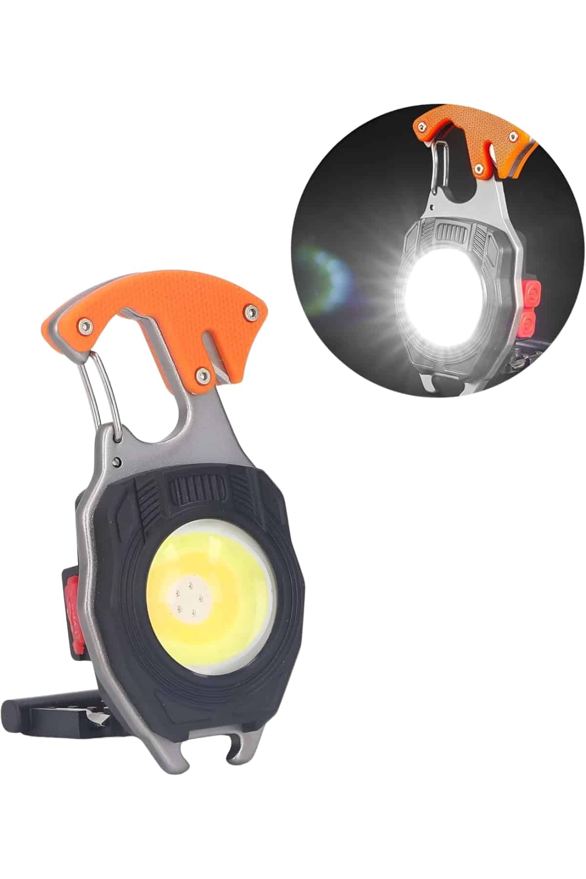 Çok İşlevli Acil Durum Işığı USB Şarjlı Cep Feneri 7 Farklı Mod - Lisinya