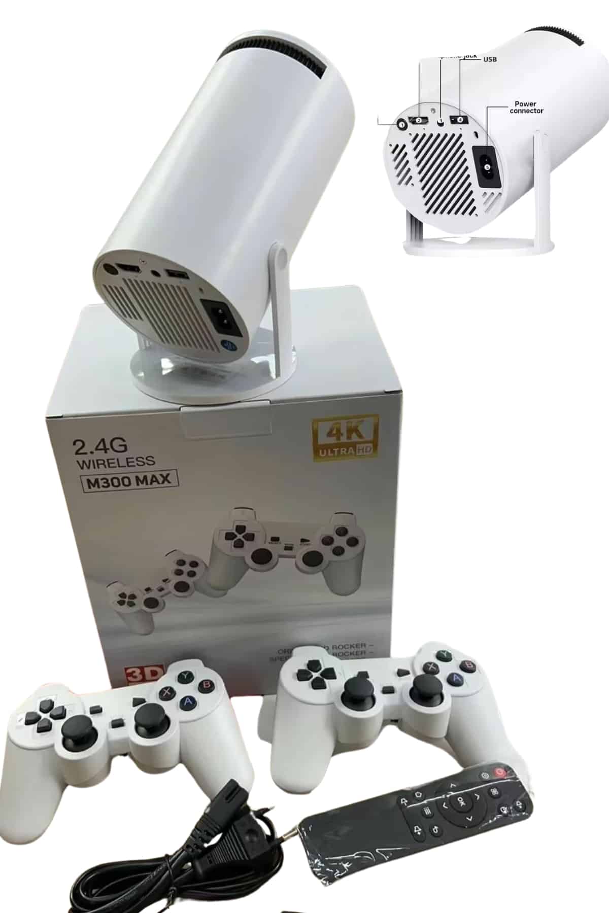 Full HD 8 GB Ayaklı Çift Kollu 4K Video Oyun Konsolu Taşınabilir - Lisinya