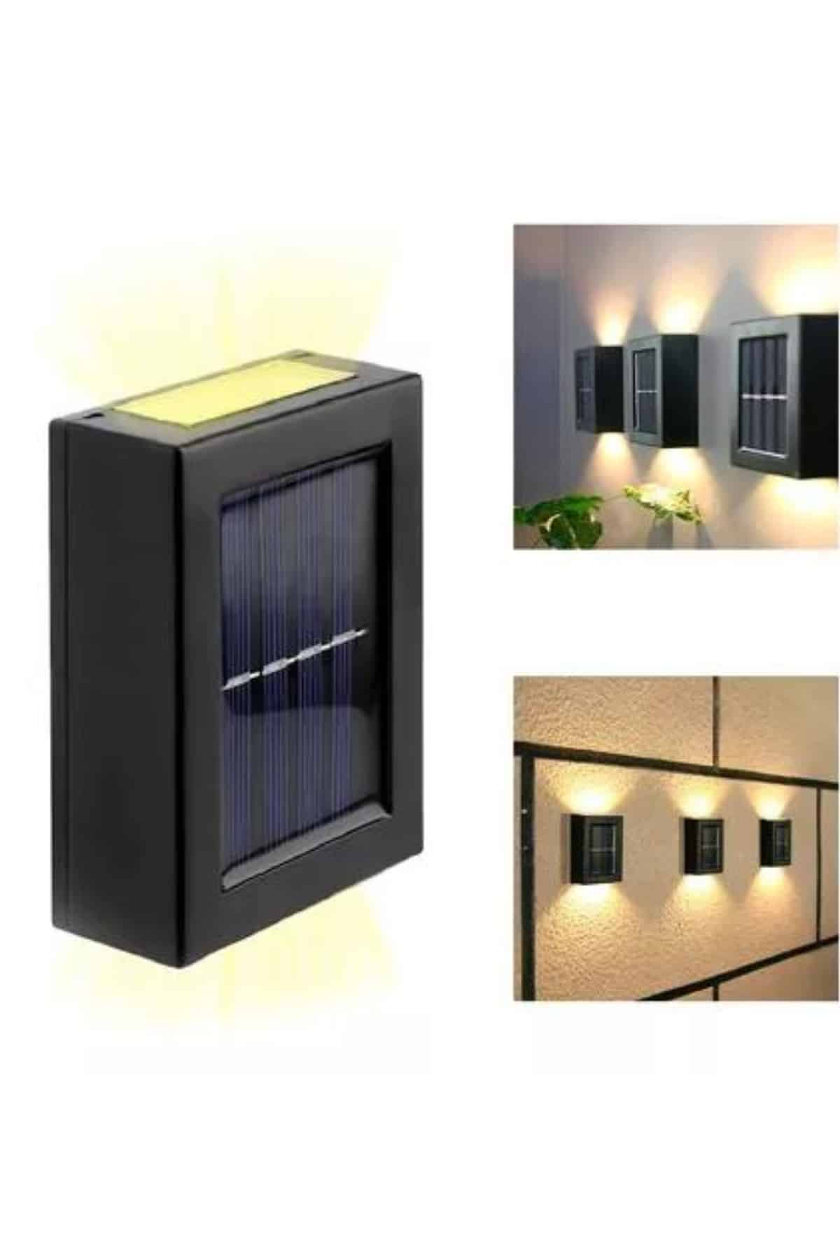 Solar Güneş Enerjili Çift Taraflı Duvar Lambası Çift Taraflı Duvar Lamba Güneş Enerjili - Lisinya