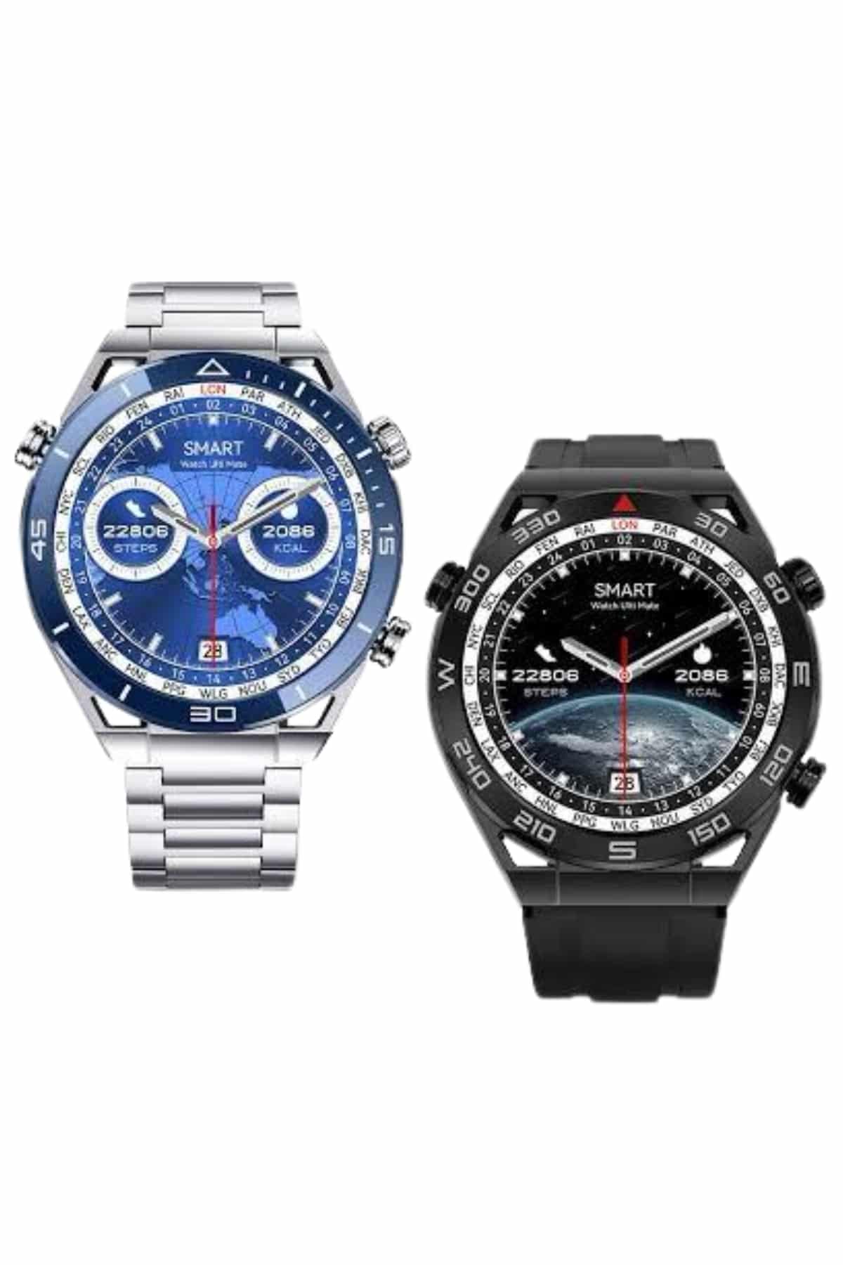 2025 Model Yuvarlak Ekran Android ve İOS Uyumlu GPS Takibi Yapabilen Akıllı Saat - Lisinya