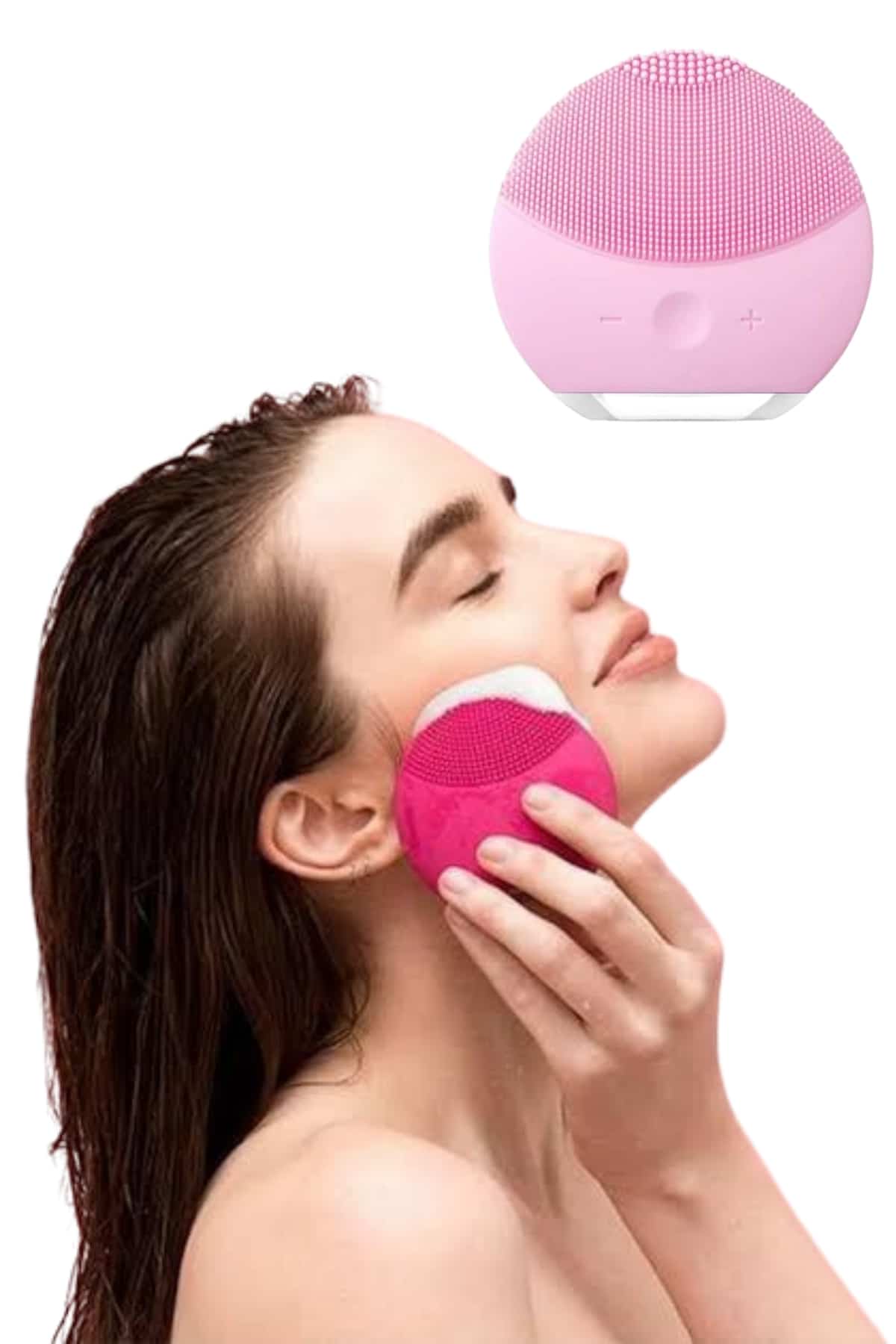 Yüz Makyaj Temizleme Cihazı Yüz Masaj Aleti Cilt Bakım Aleti - Lisinya