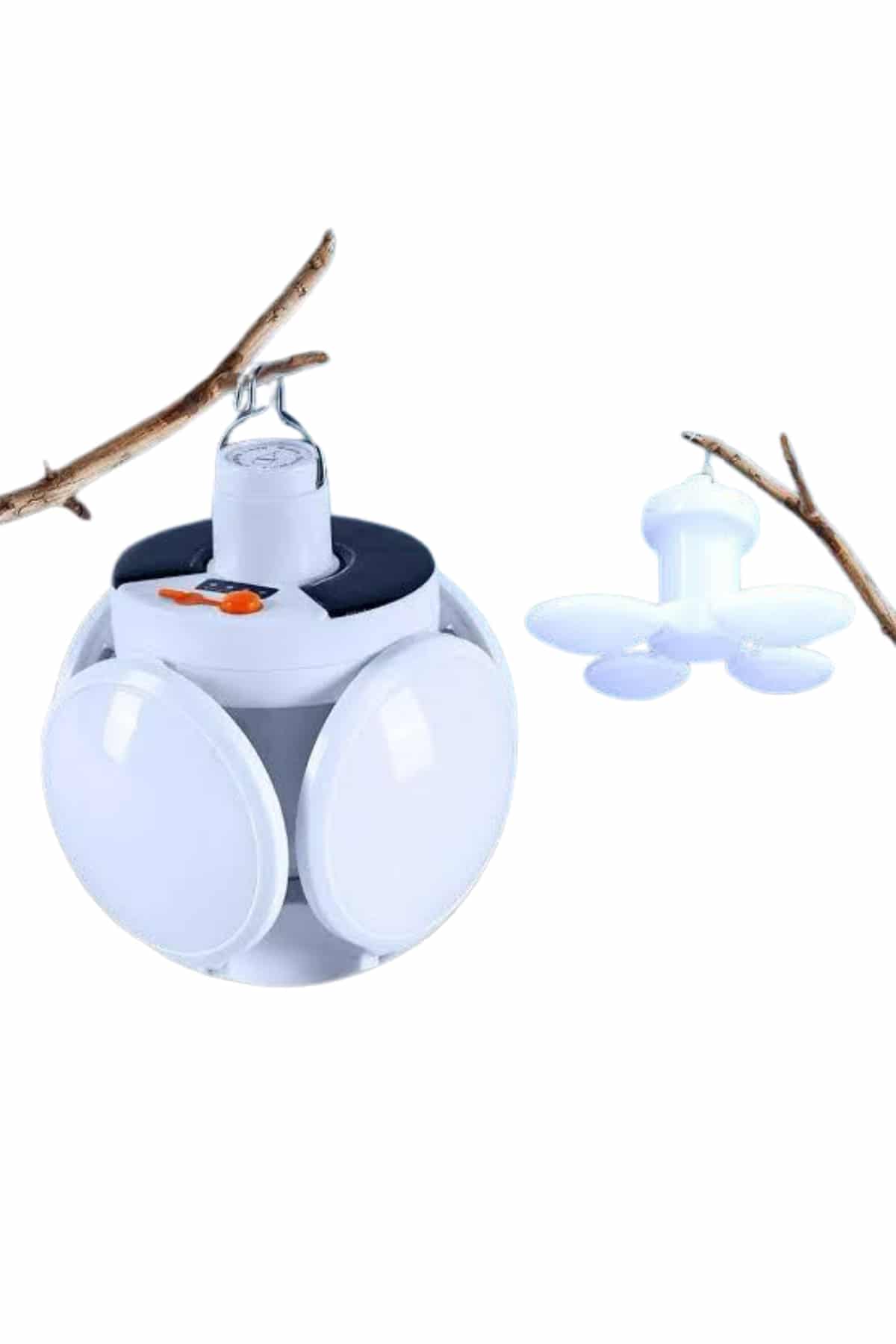 Kamp Lambası Güneş Enerjili Solar 5 Kanatlı Katlanır Lamba Karavan - Lisinya