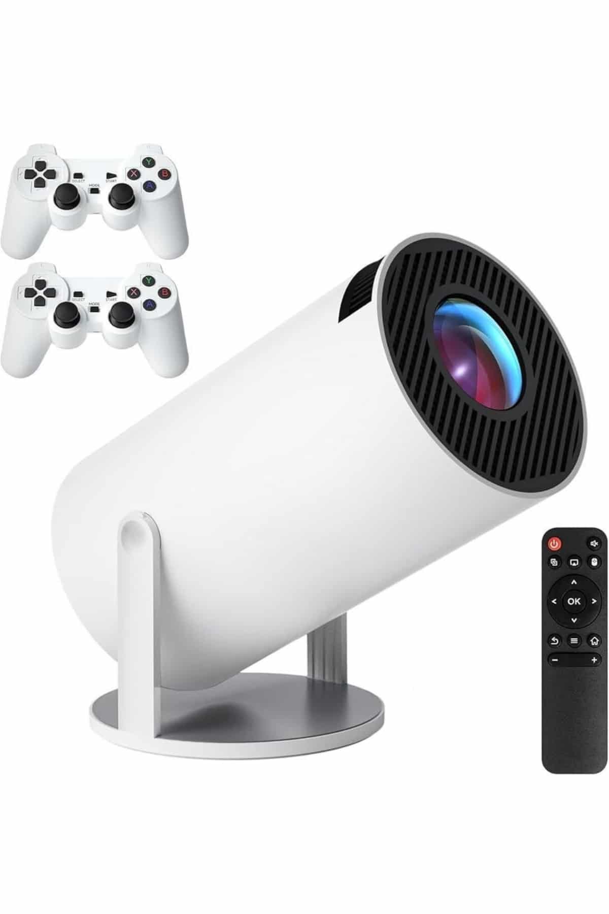 4K Wireless Çift Kollu Kumandalı Oyun Projeksiyonu Retro Video Oyunu - Lisinya