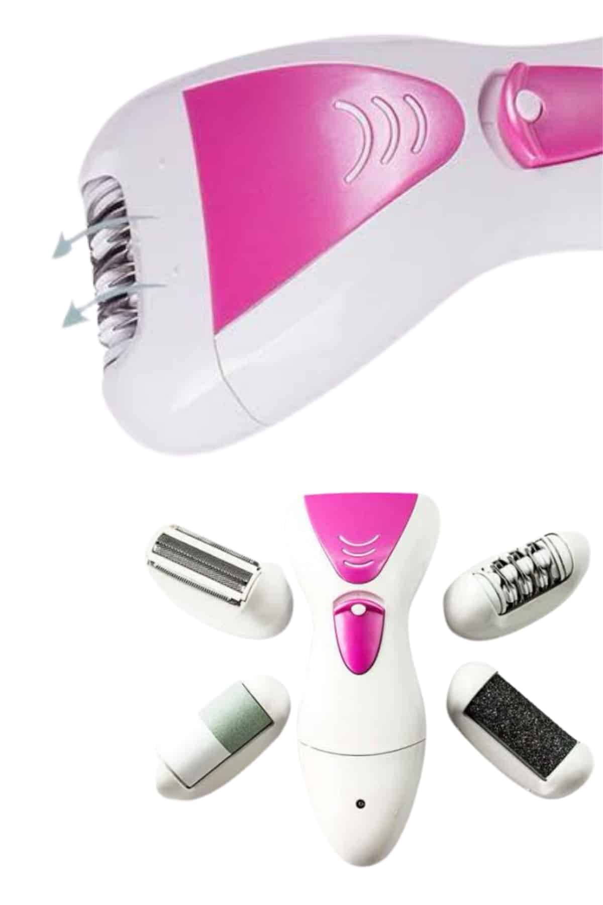 Şarjlı Epilasyon Cihazı Çok Başlıklı Ayak Bakımına Uygun Epilatör Aleti - Lisinya