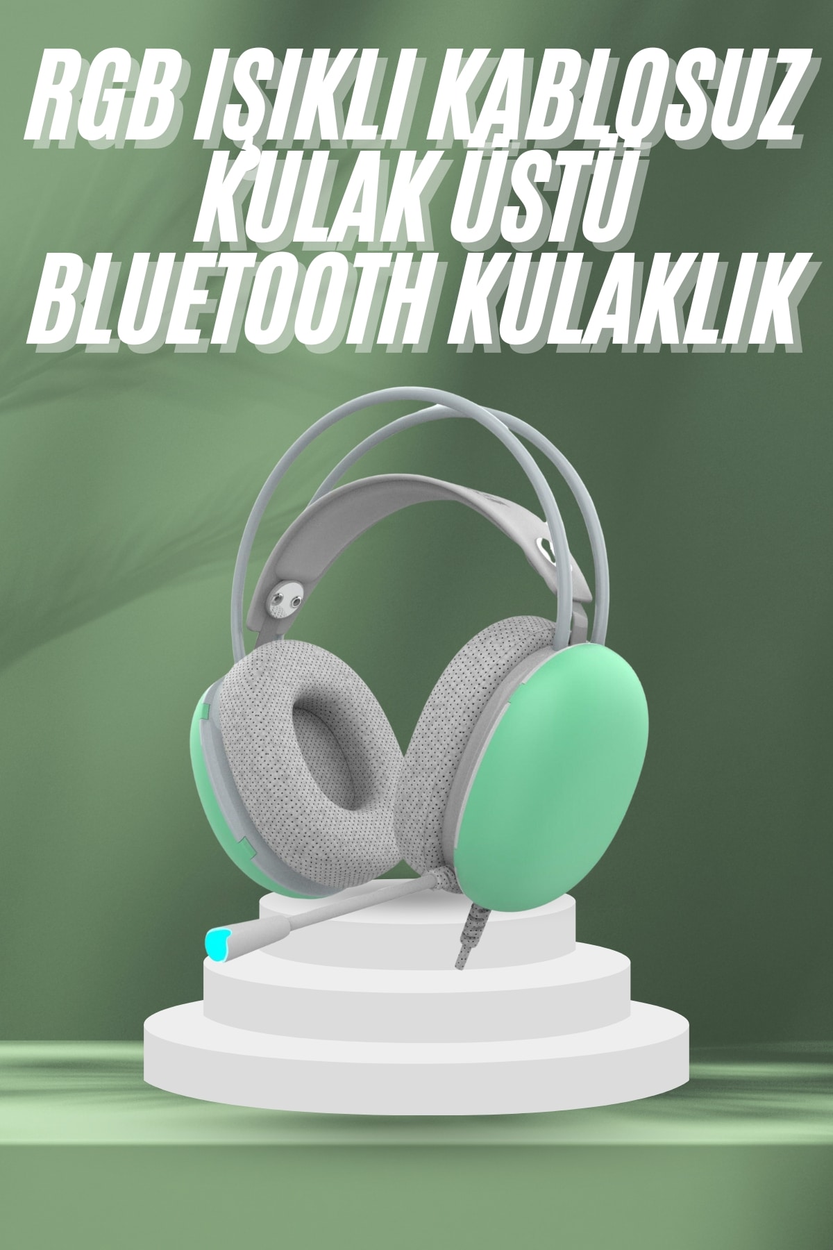 Unısex Yüksek Ses Kaliteli Yumuşak Kılıflı Kablosuz Kulak Üstü Bluetooth Kulaklık - Lisinya