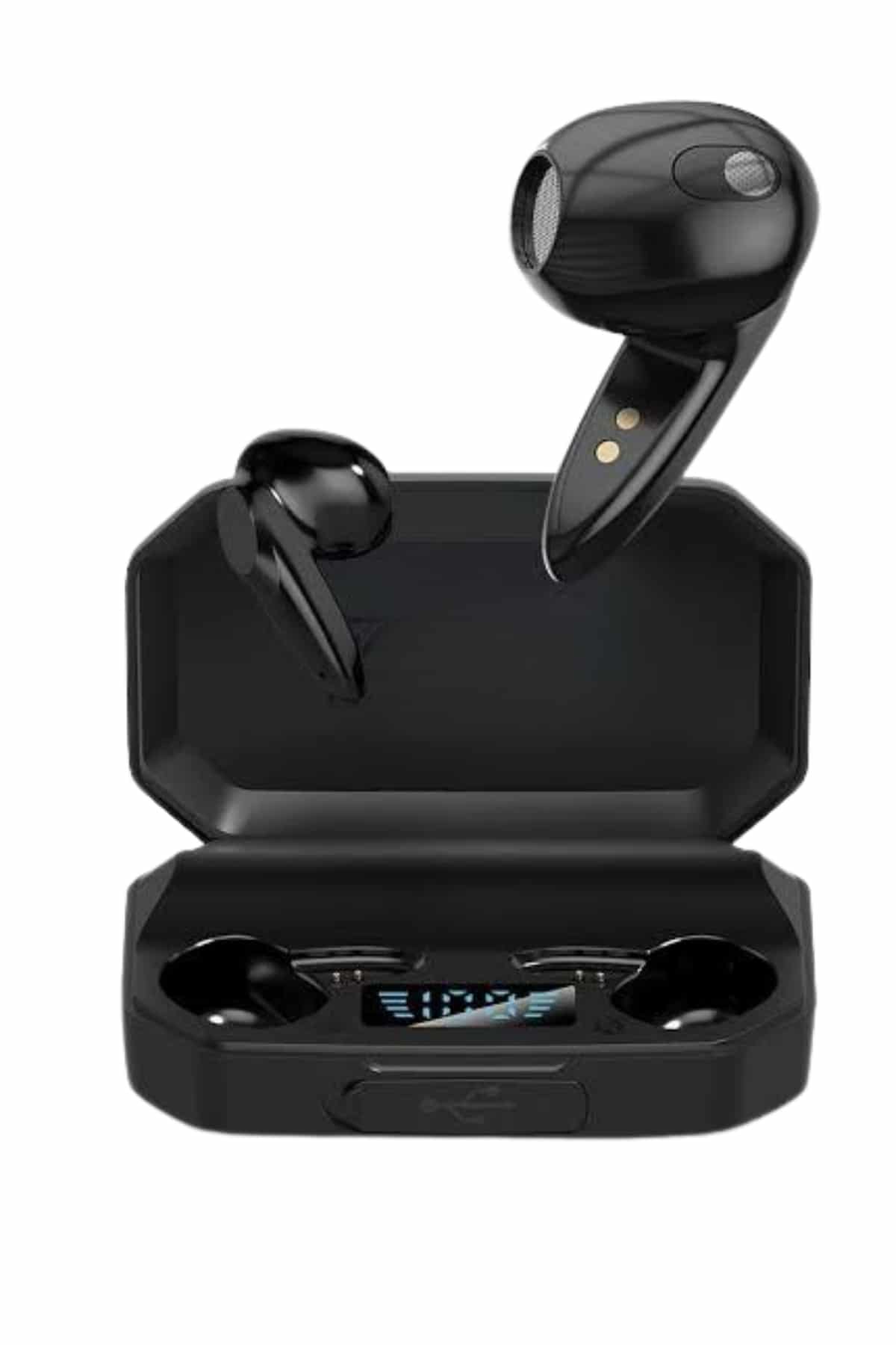 Rgb Işıklı Çift Mikrofonlu Siyah Profesyonel Oyuncu Kulaklığı Kablosuz Kulakiçi - Lisinya