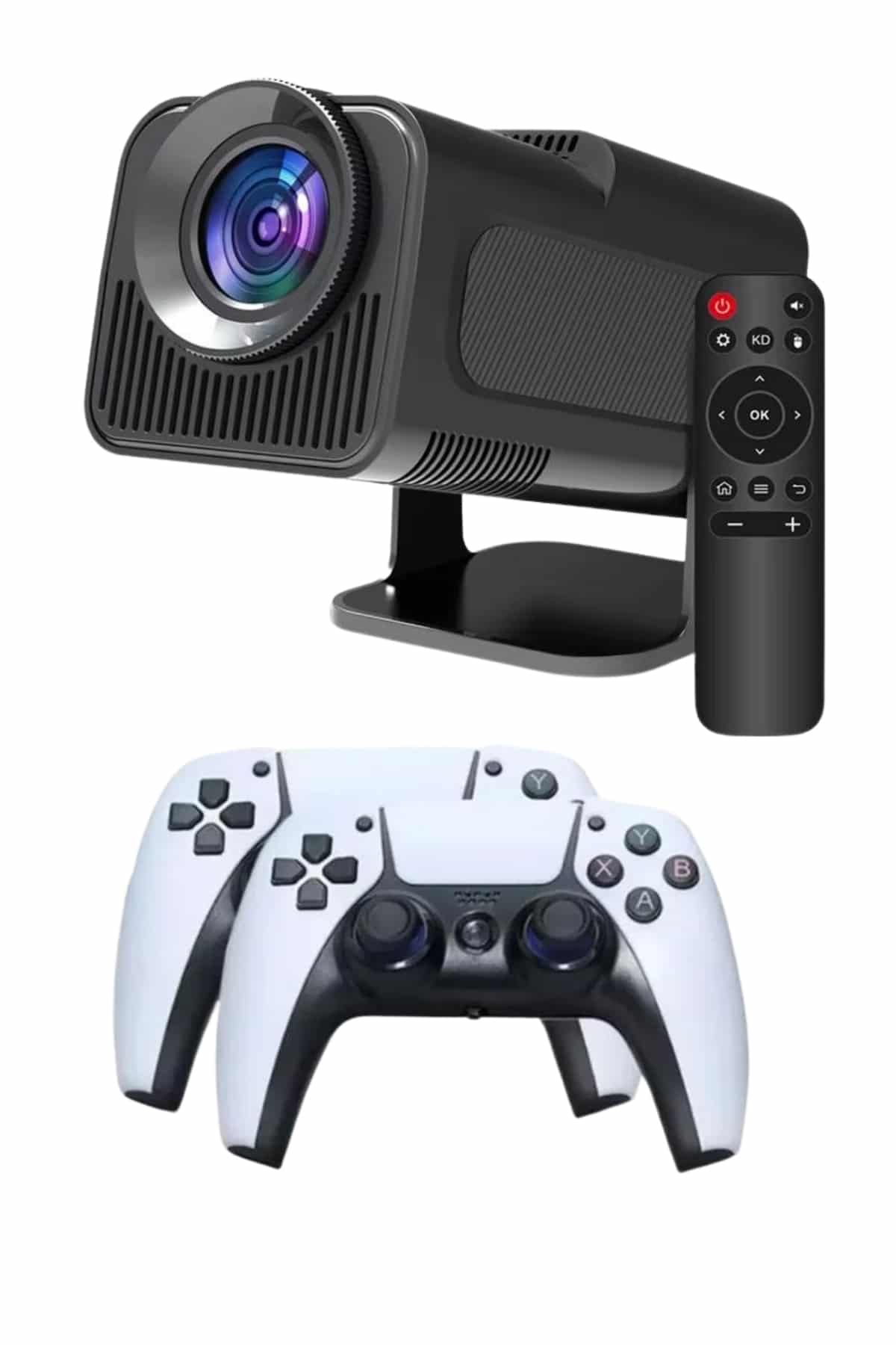 Çift Kollu Game Box Projeksiyon Cihazı Kumandalı Android Tv Dahili Hoparlör - Lisinya