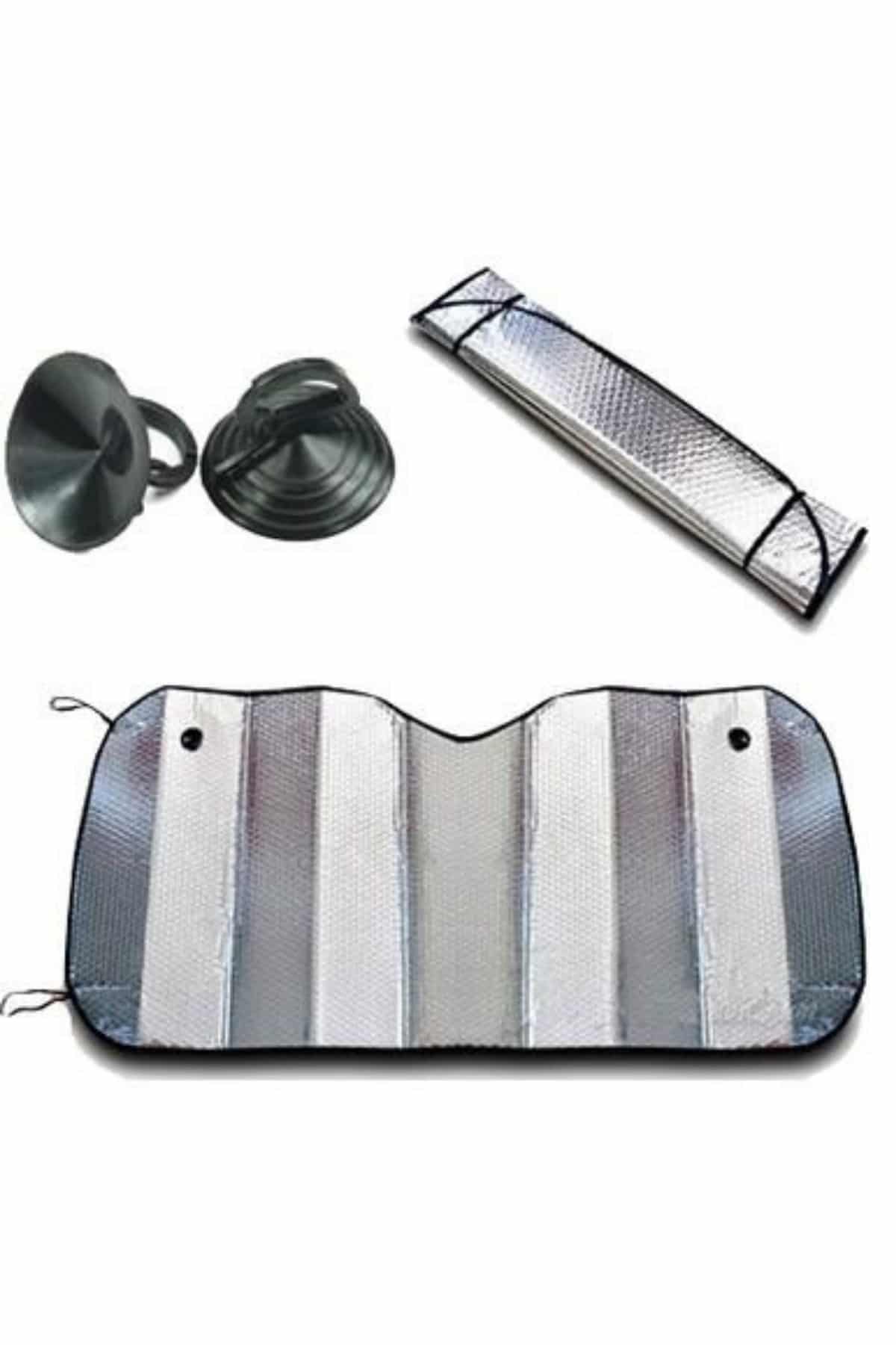 Araba Ön Cam Güneşliği Katlanabilir Oto Güneşlik Tüm Araç Modellerine Uygun - Lisinya