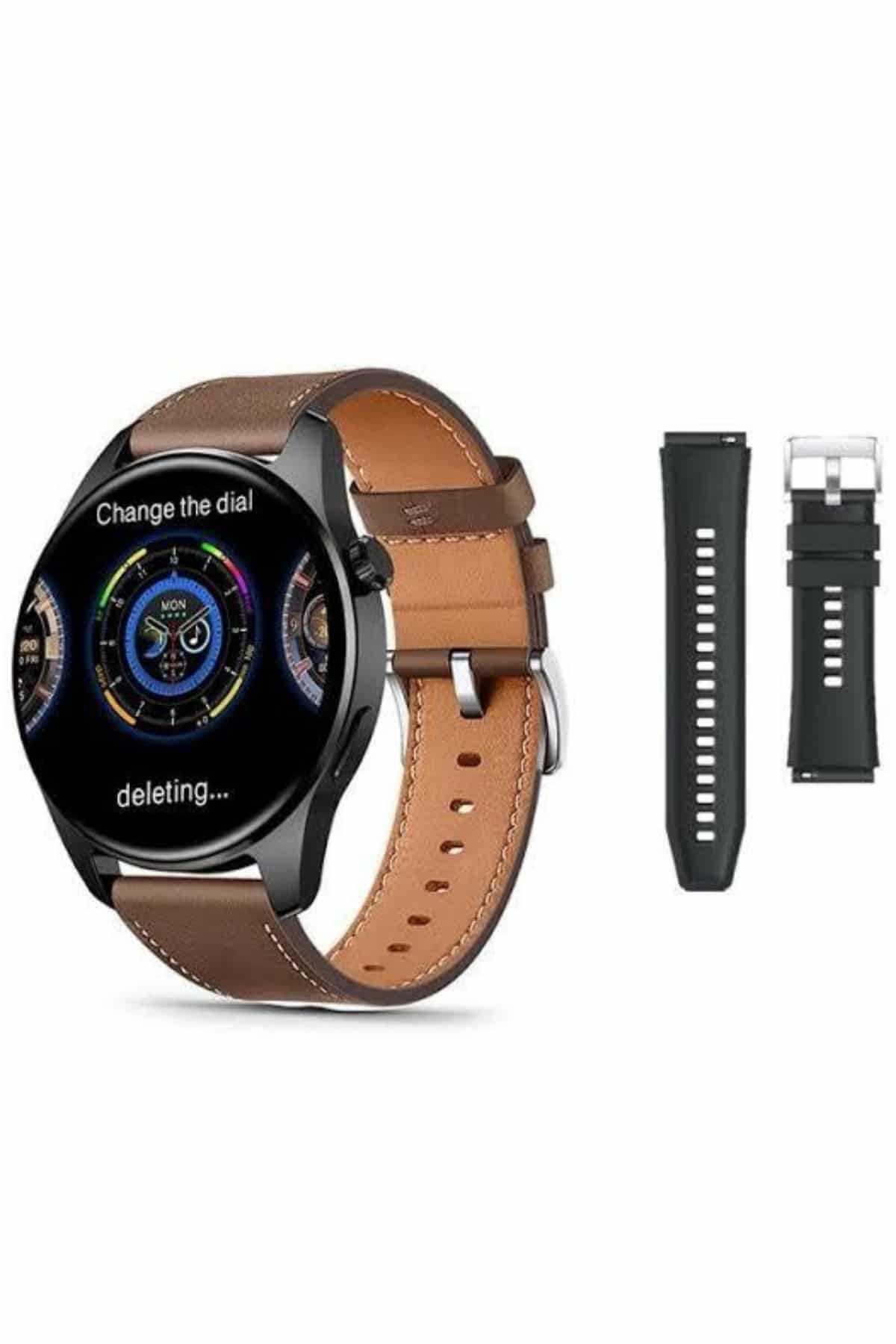 Akıllı Saat 1.5 Inç Amoled Ekran Çift Kordonlu GPS NFC Uyumlu - Lisinya