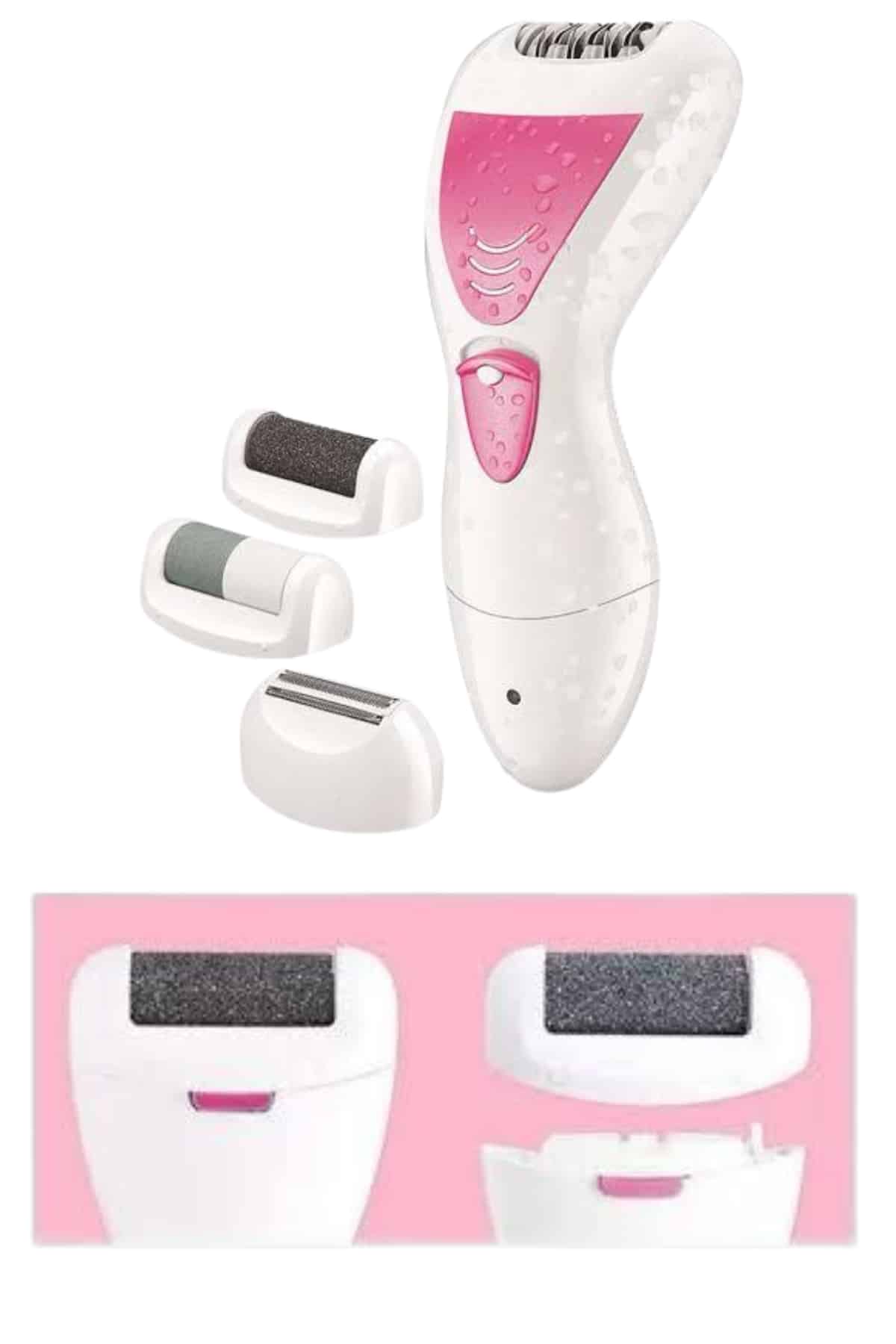 Ayak Törpü Başlıklı Epilatör Aleti 4 Başlıklı Taşınabilir Şarjlı Epilasyon Cihazı - Lisinya Ayak Törpü Başlıklı Epilatör Aleti 4 Başlıklı Taşınabilir Şarjlı Epilasyon Cihazı - Lisinya