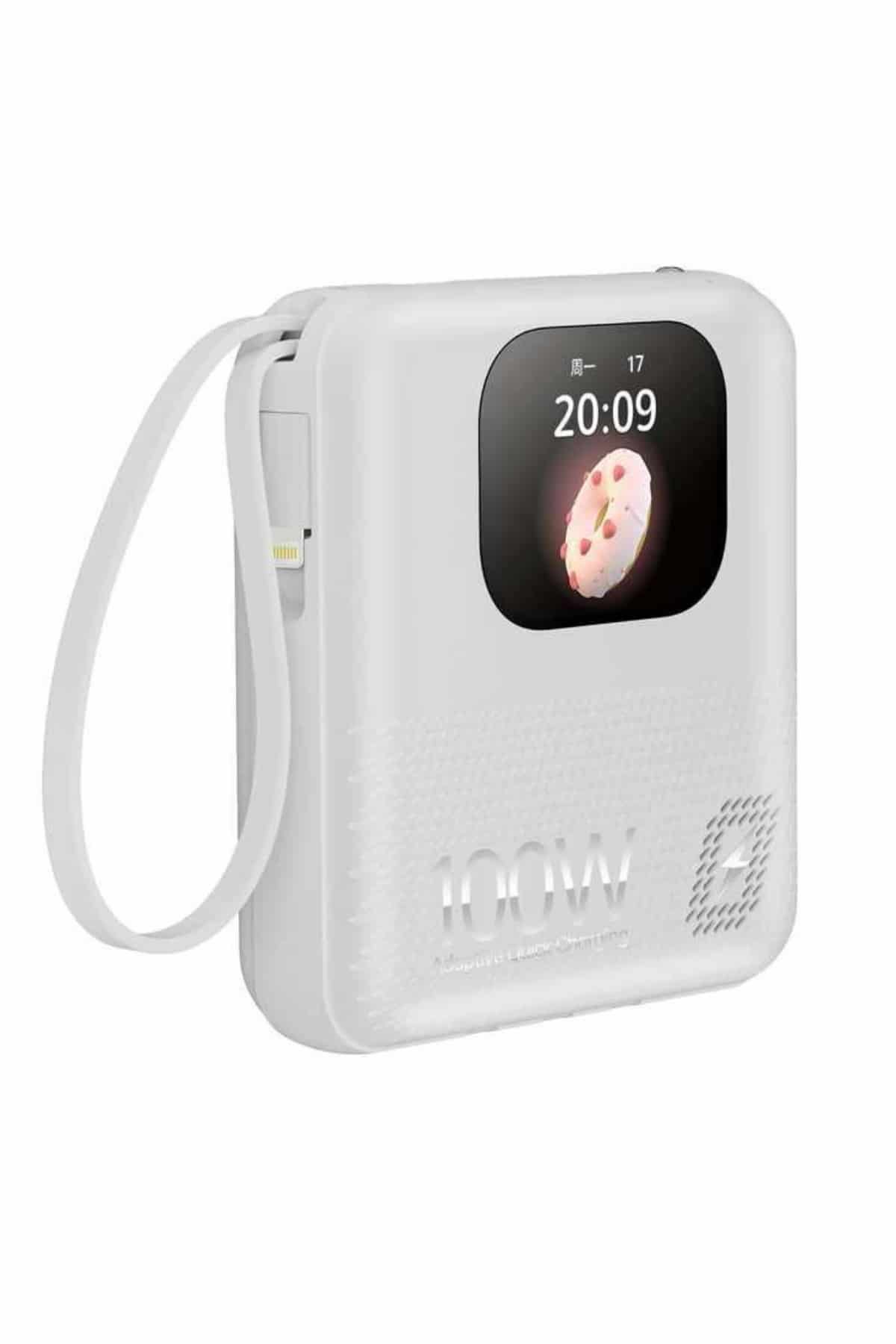 Akıllı Powerbank 10.000 MAH 4 Çıkışlı Taşınabilir Dijital Göstergeli - Lisinya