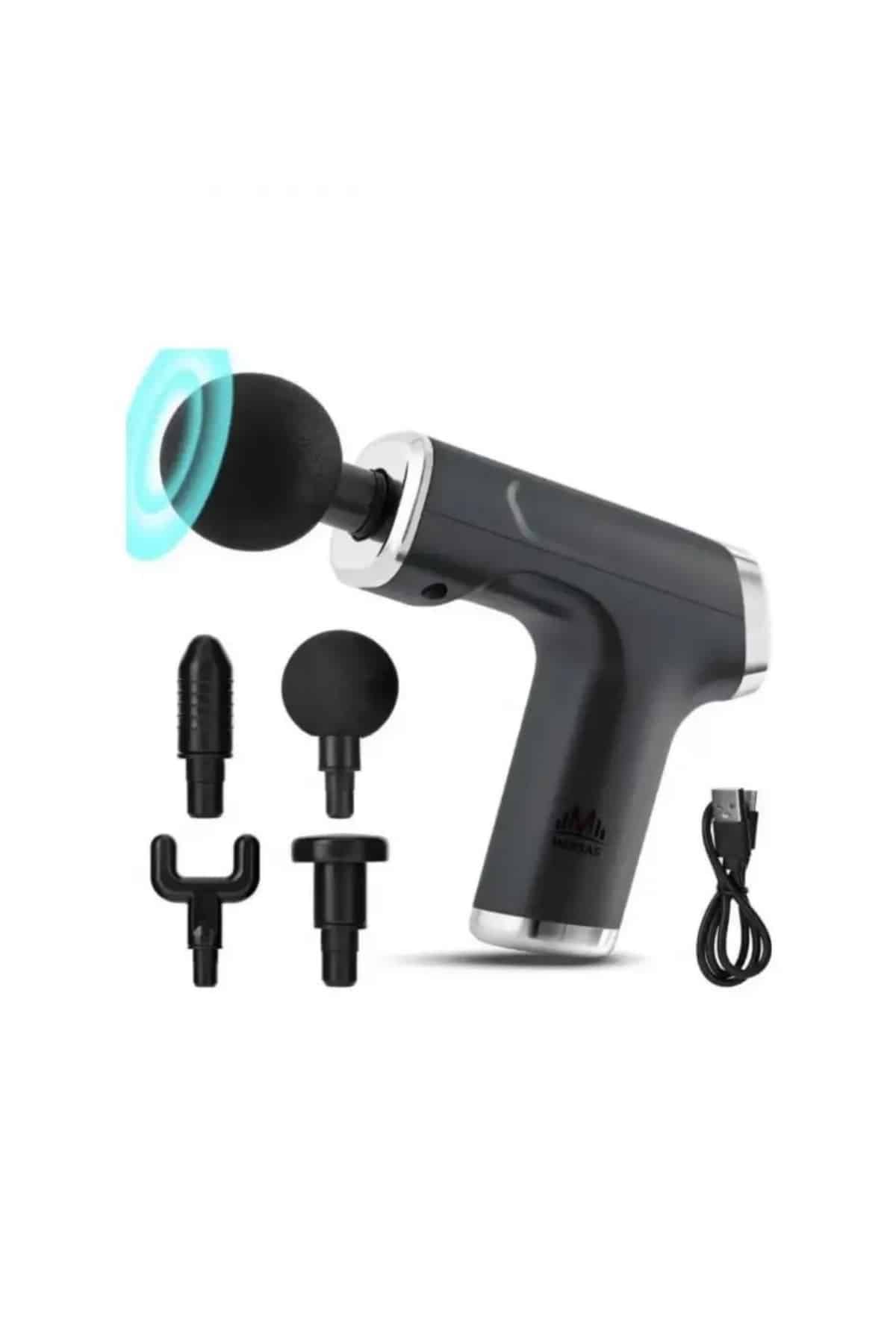 Profesyonel Masaj Tabancası Sporcu Masaj Aleti 4 Başlıklı Şarjlı Titreşimli - Lisinya Profesyonel Masaj Tabancası Sporcu Masaj Aleti 4 Başlıklı Şarjlı Titreşimli - Lisinya