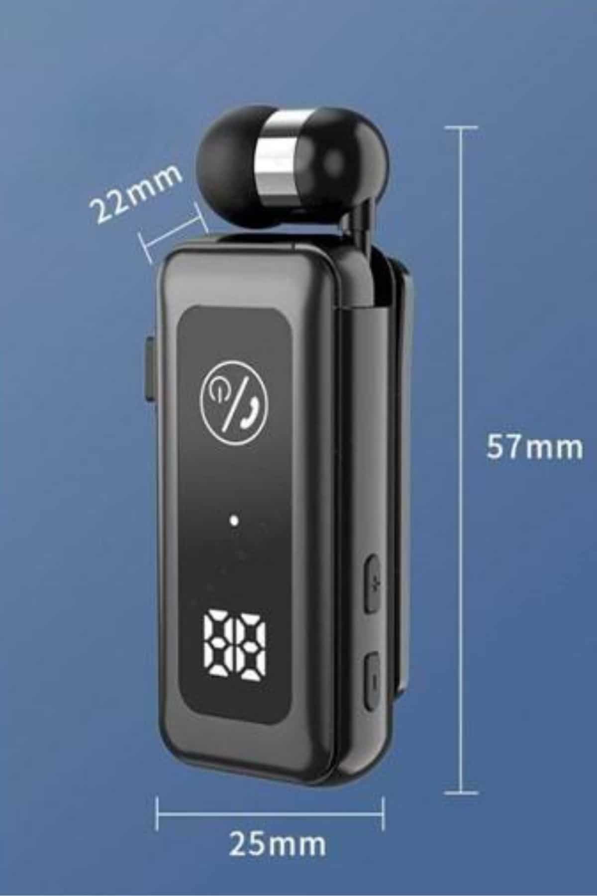 Makaralı Kulaklık SD Kart Girişli Dijital Göstergeli Kablolu Bluetooth Kulaklık - Lisinya