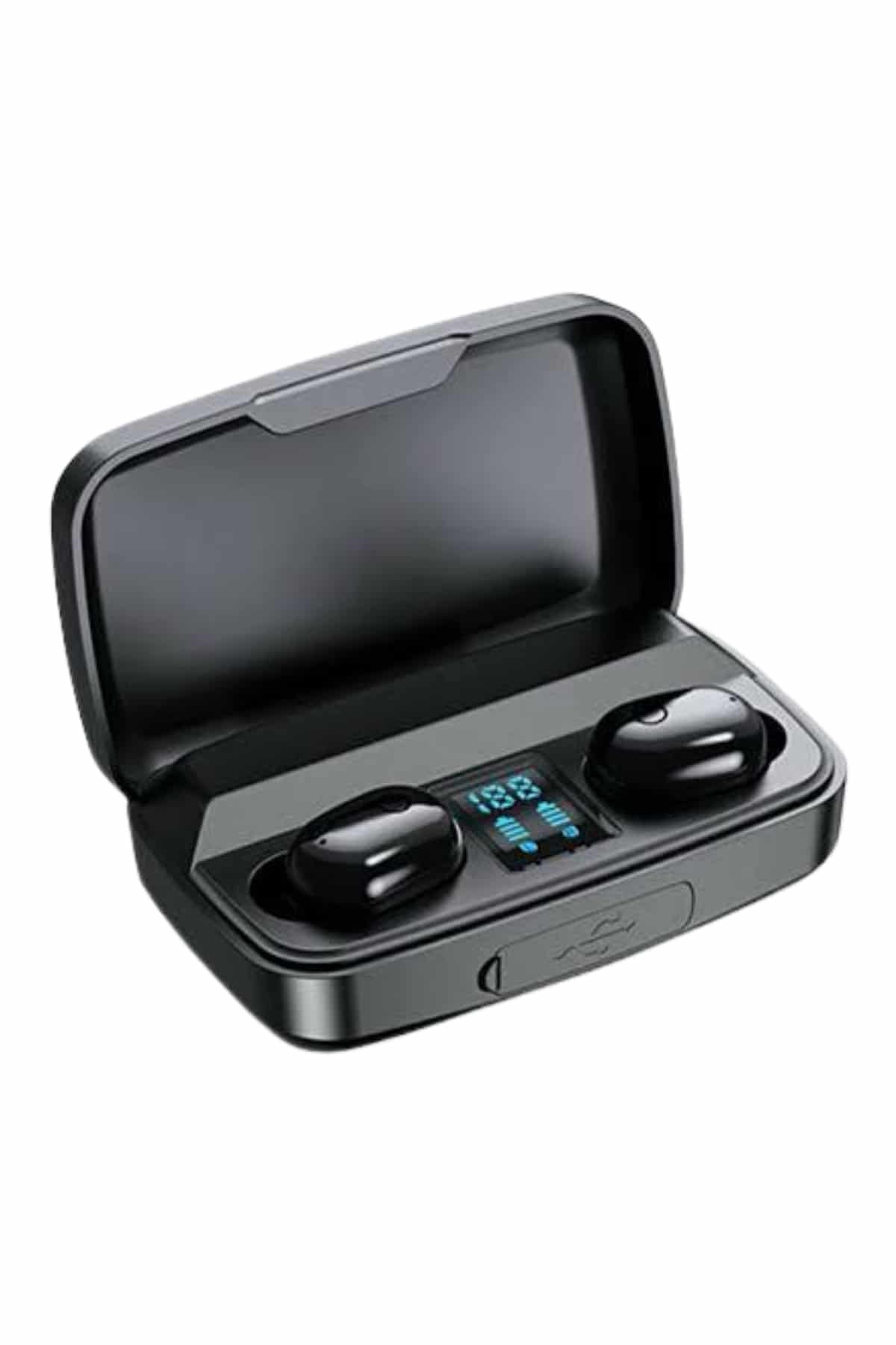 Kablosuz Bluetooth Kulaklık Android ve İOS Uyumlu Led Göstergeli Powerbankli - Lisinya