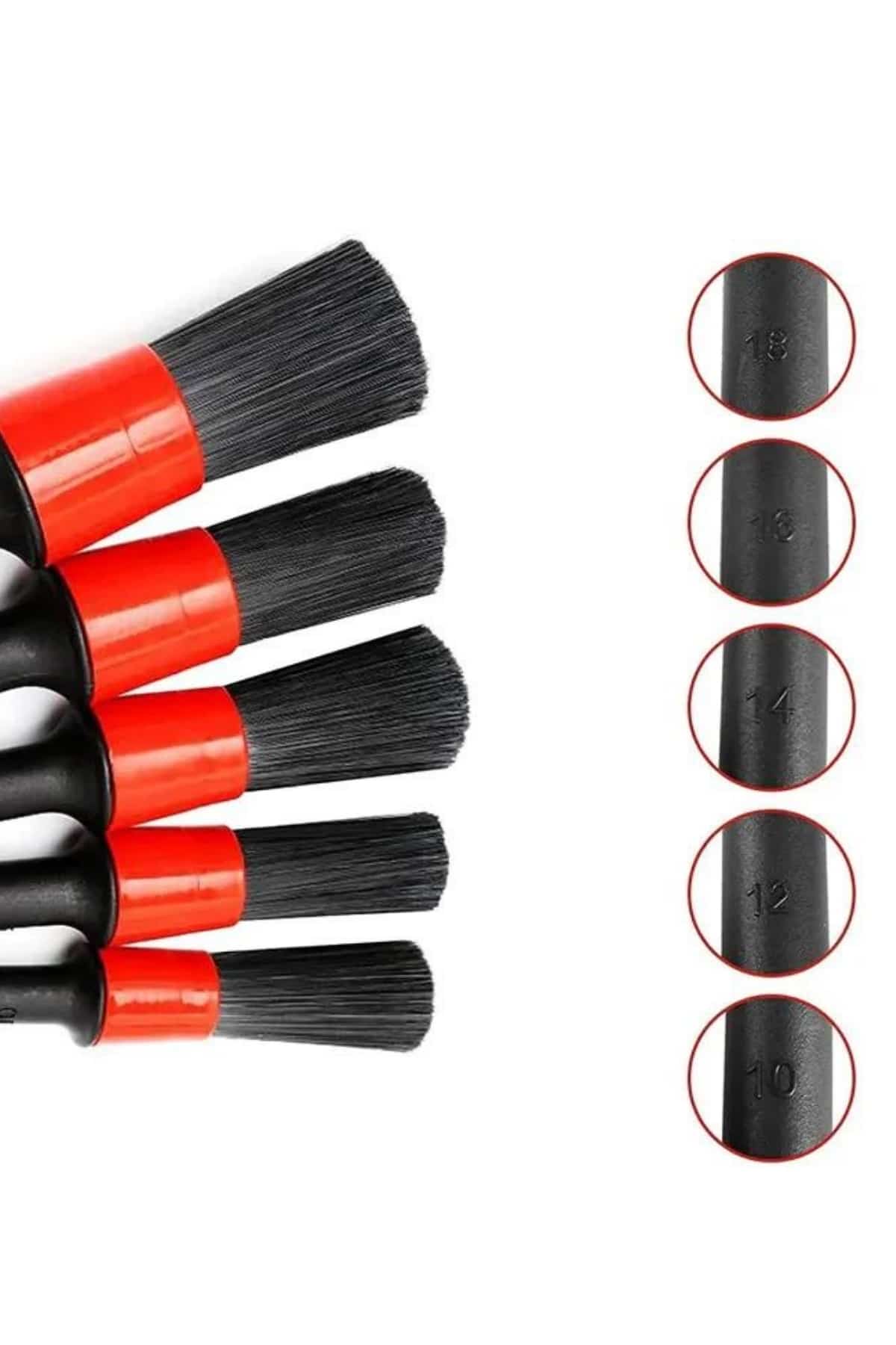 5 Parça Araç İçi Temizlik Fırçası Araç İçi-Dışı Temizleme Fırça Seti - Lisinya