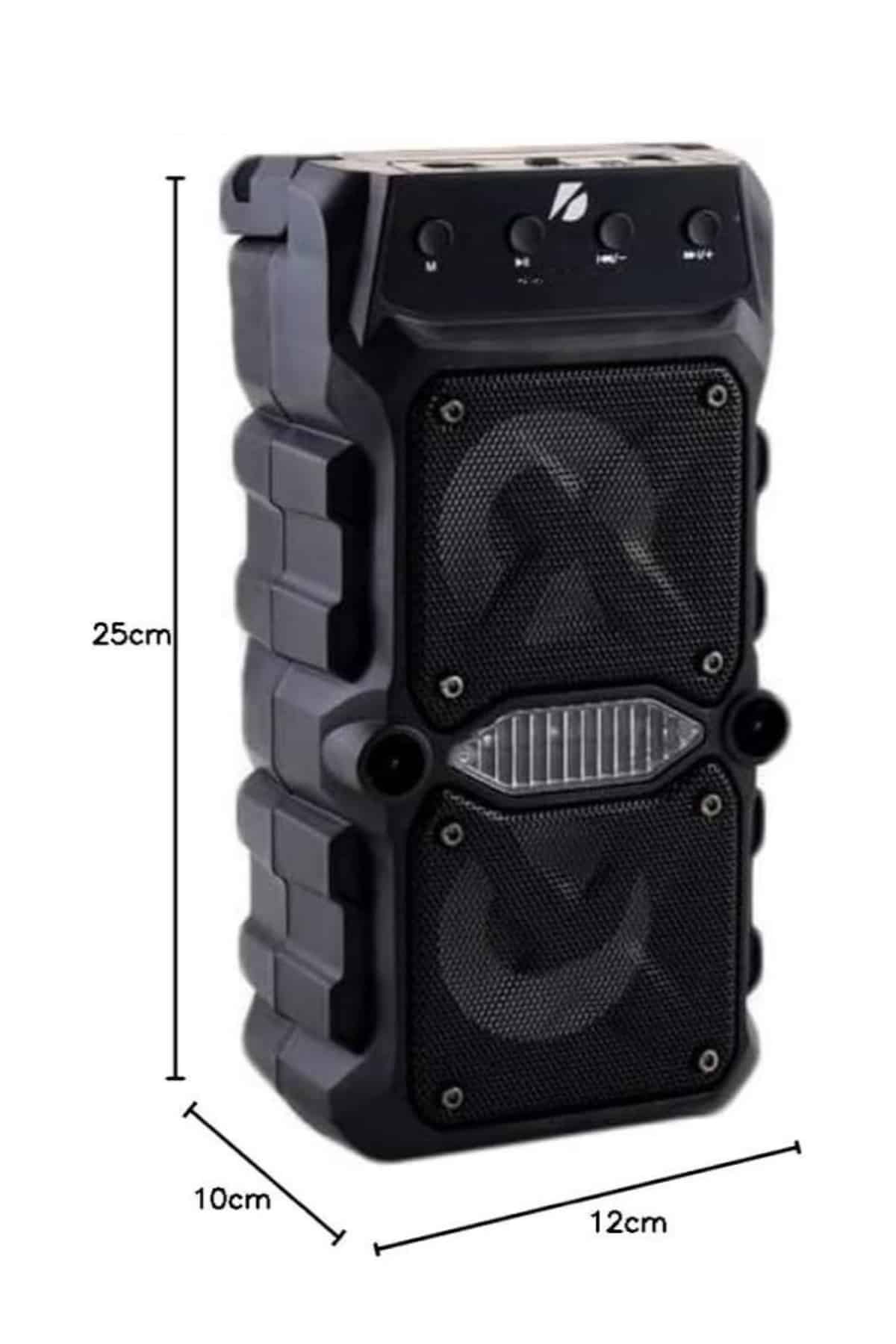 Bluetooth Hoparlör Çift Mikrofonlu Güçlü Ses Kaliteli Kesintisiz Kablosuz - Lisinya