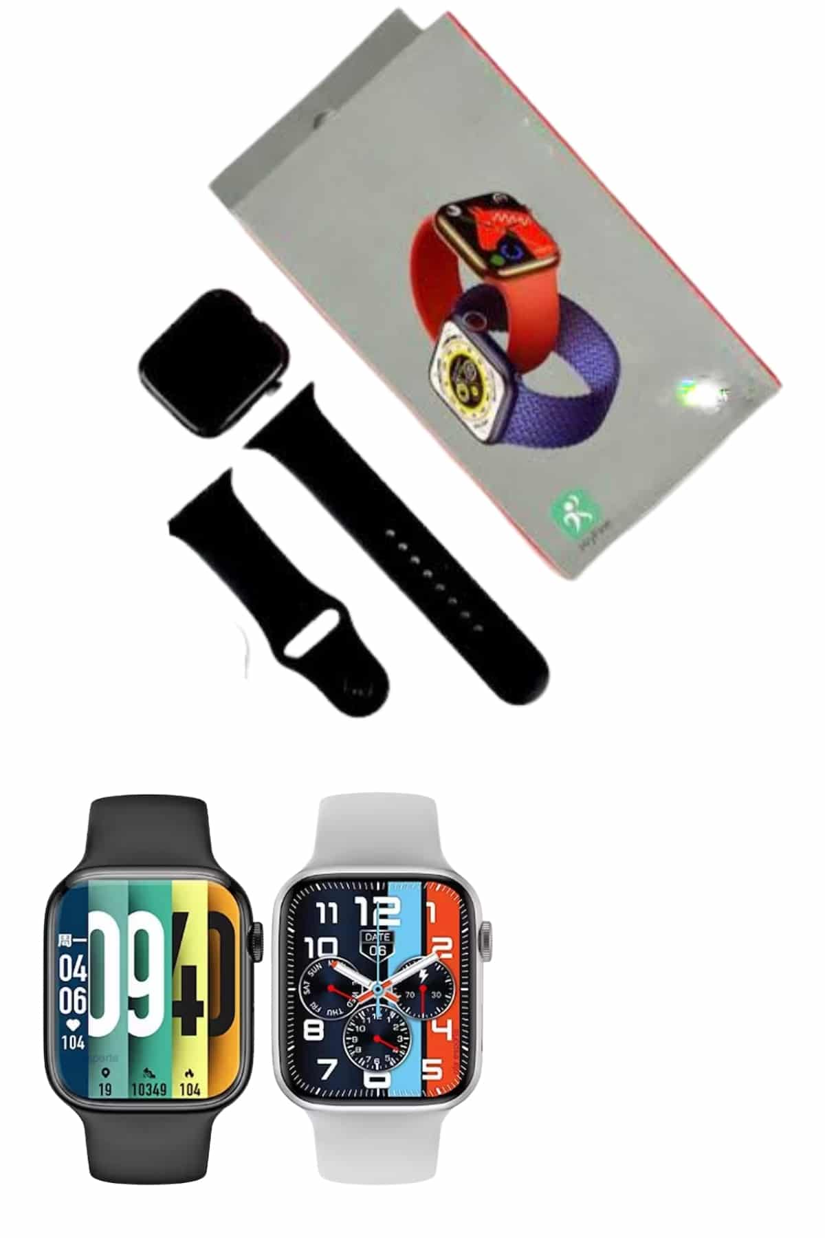 Plastik Kordonlu Kalp Atışı Uyku Takibi ve Çağrı Cevaplayabilen Akıllı Saat - Lisinya