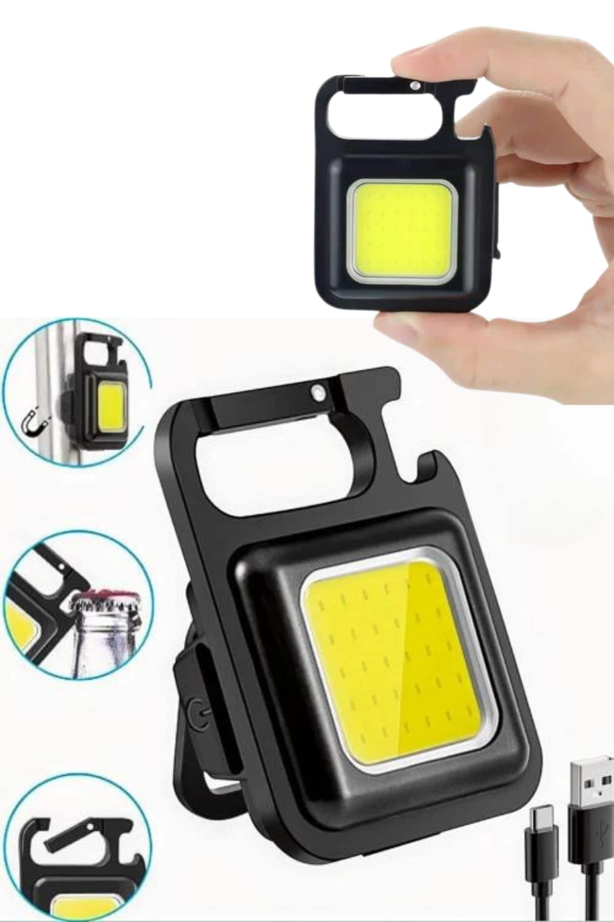 Mıknatıslı Parlak Led Işık 3 Fonksiyonlu Şarj edilebilir Ledli Mini Taşınabilir - Lisinya Mıknatıslı Parlak Led Işık 3 Fonksiyonlu Şarj edilebilir Ledli Mini Taşınabilir - Lisinya