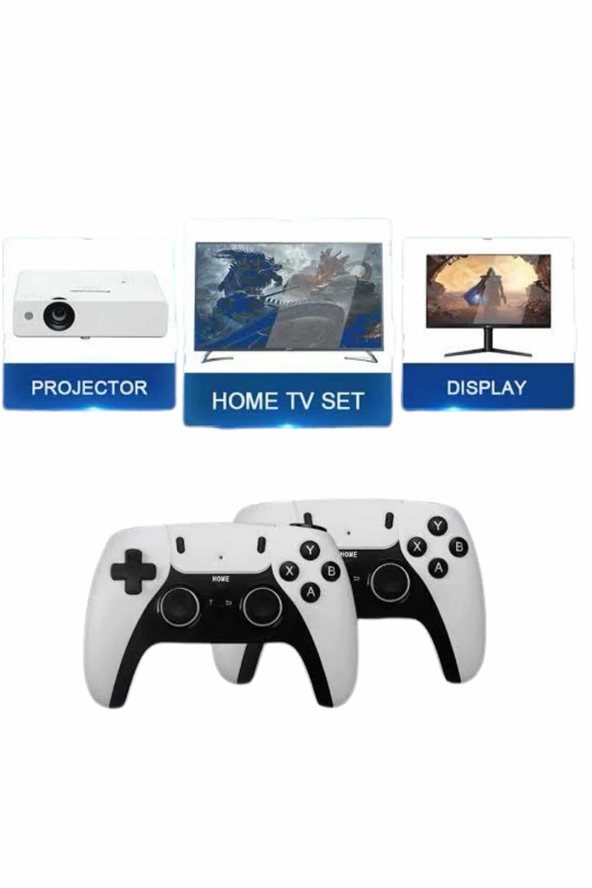 4k Kablosuz Çift Kol Retro Oyunlar 20000 Oyunlu Atari - Lisinya