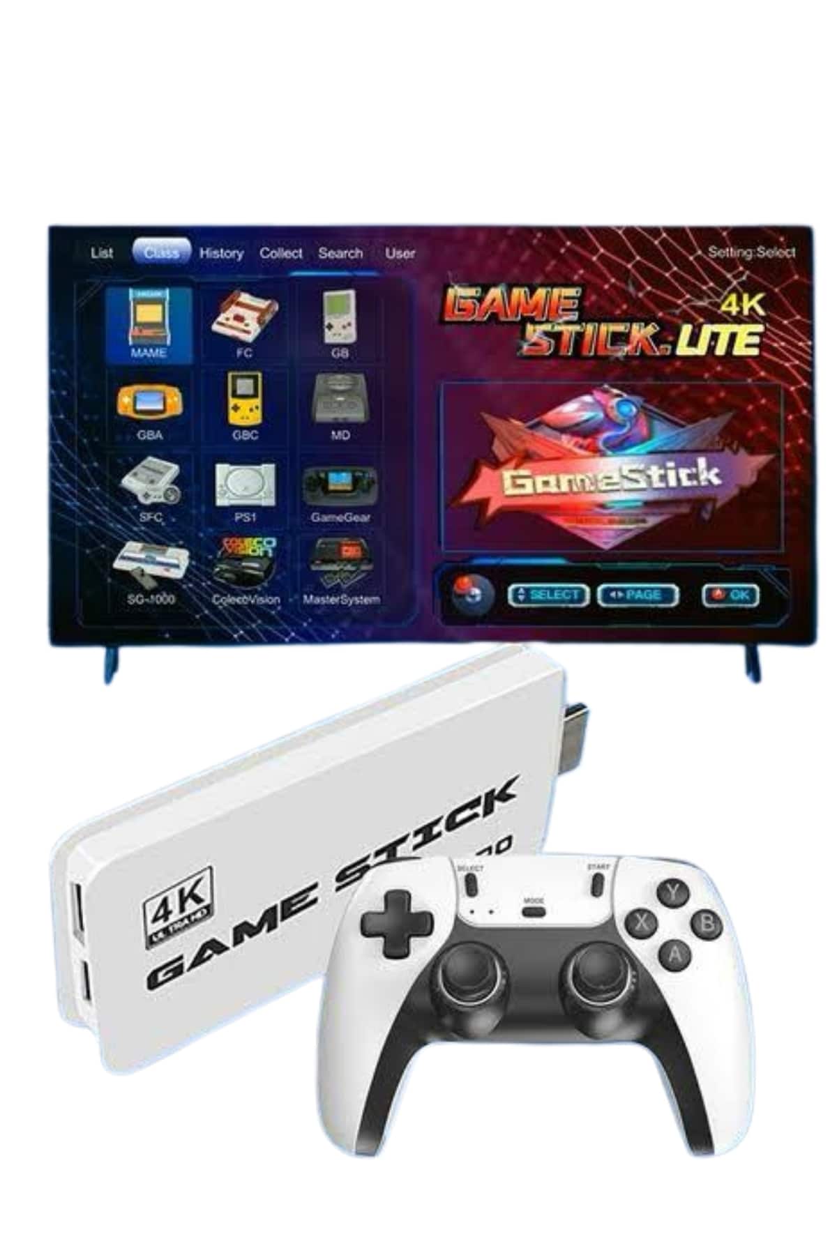 2.4 GHZ Oyun Konsolu Çift Konsol 4K Ultra Hd Game Stick - Lisinya