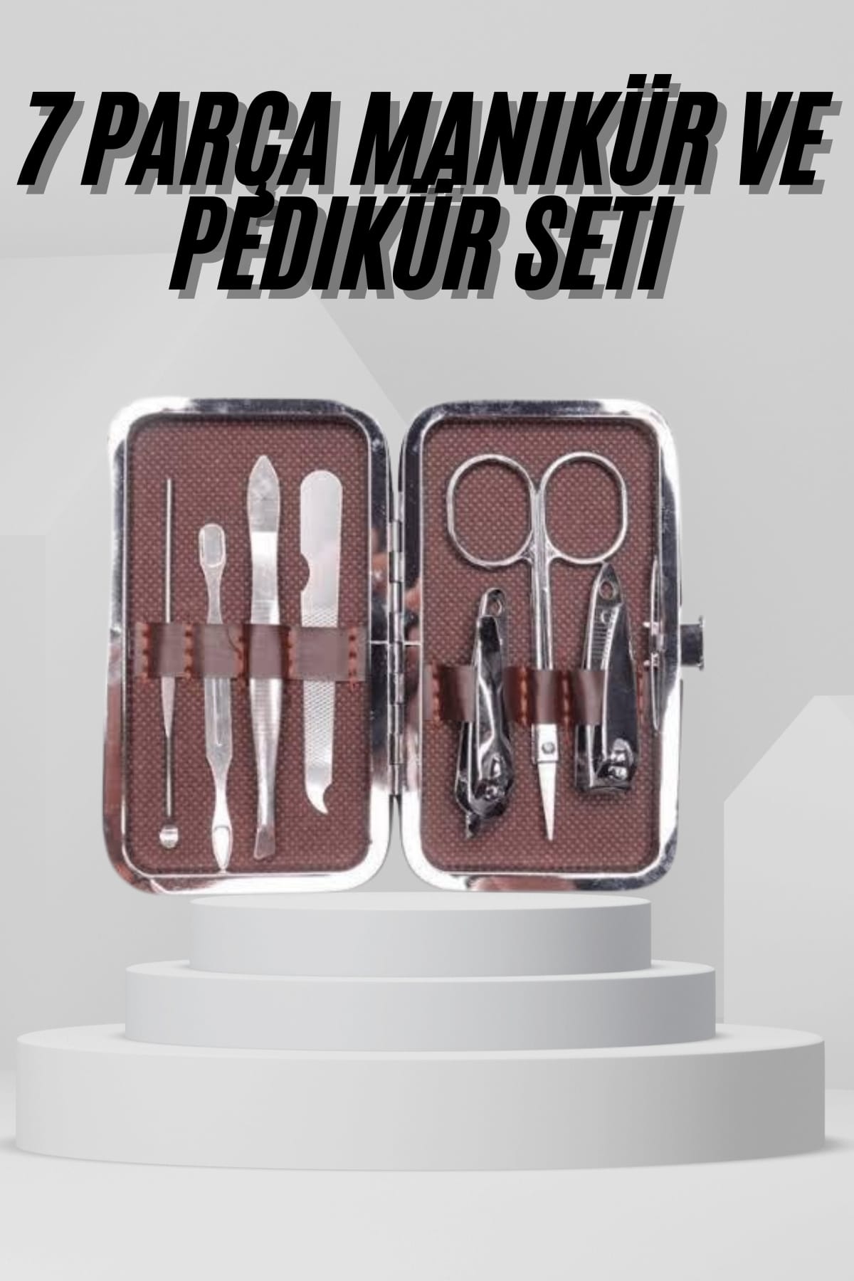 7 Parça Paslanmaz Çelik Manikür ve Pedikür Seti Çantalı Profesyonel - Lisinya 7 Parça Paslanmaz Çelik Manikür ve Pedikür Seti Çantalı Profesyonel - Lisinya