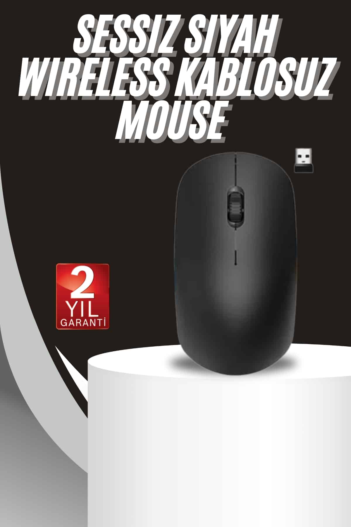 Ergonomik Tasarım Kablosuz Siyah Mouse Hassas Uzun Ömürlü - Lisinya Ergonomik Tasarım Kablosuz Siyah Mouse Hassas Uzun Ömürlü - Lisinya