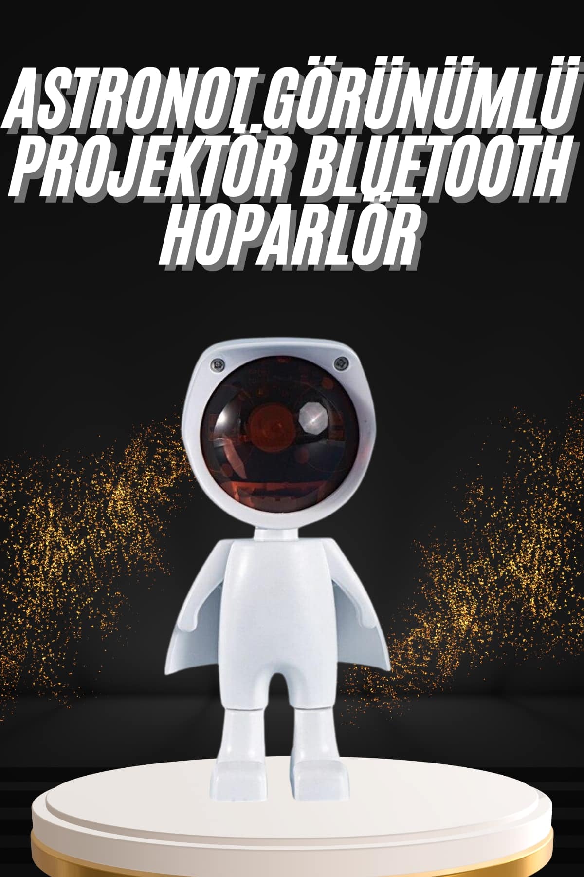 180 Derece Dönebilen Astronot Masa ve Gece Lambası Projektör - Lisinya