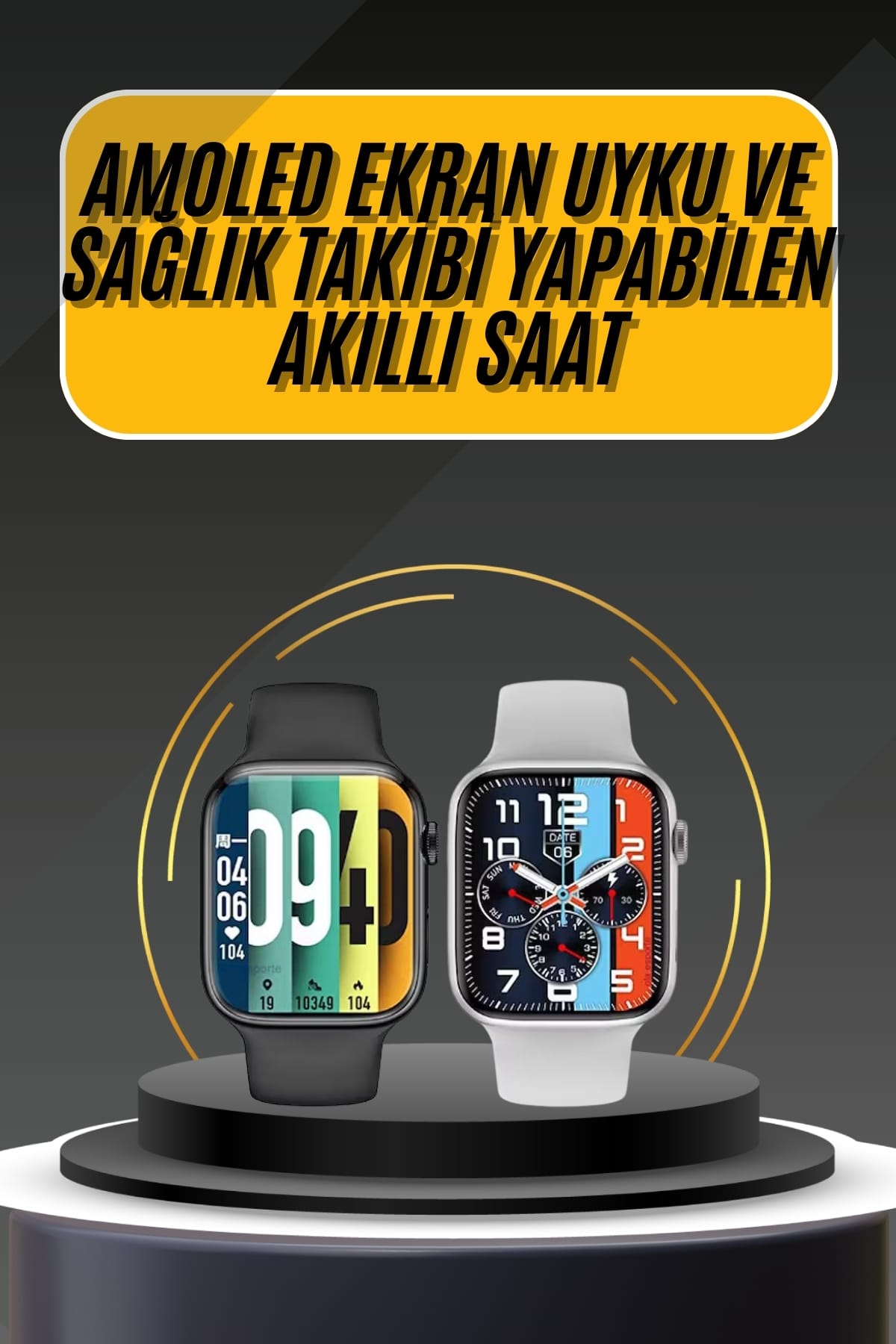 Akıllı Saat Yeni Nesil Android ve İOS Uyumlu Titreşim Modlu Alarm Kronometre - Lisinya