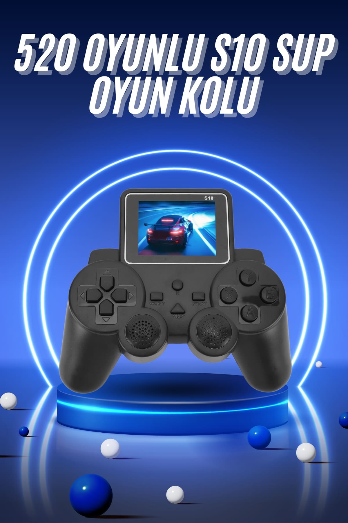 2.4 İnç Ekran 520 Oyunlu Retro Temalı Kablosuz Oyun Kolu El Atarisi - Lisinya