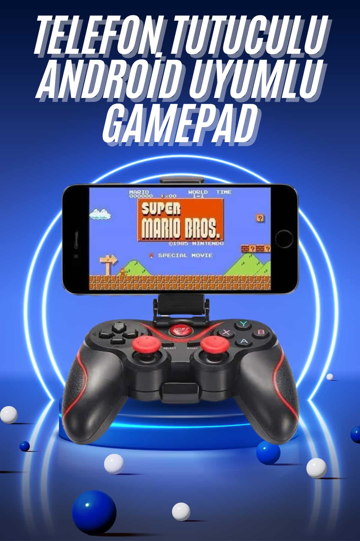 Joystik Gamepad Bluetooth Telefon Tutucu Oyun Kolu Telefon Android Uyumlu - Lisinya