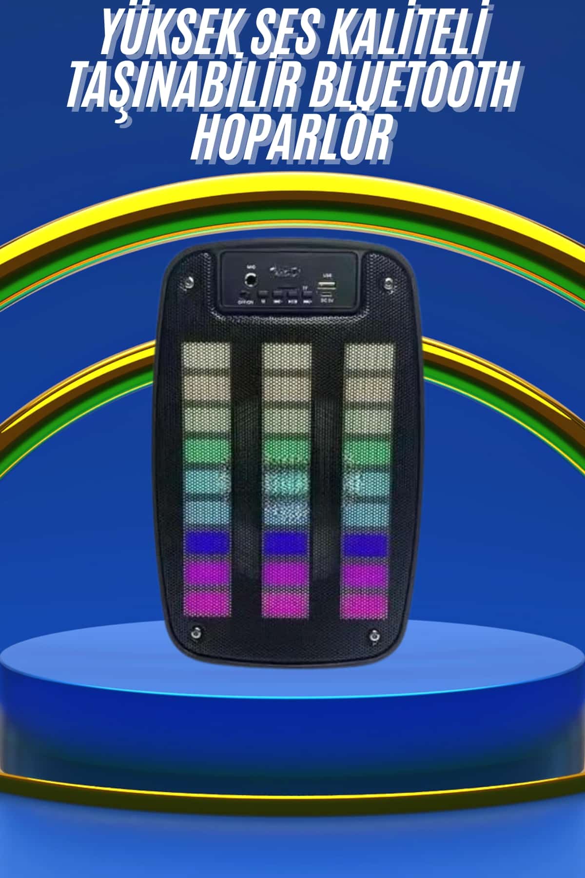 Kablosuz Hoparlör İOS ve Android Uyumlu Şarjlı SD Kart Girişli Bluetooth Hoparlör - Lisinya