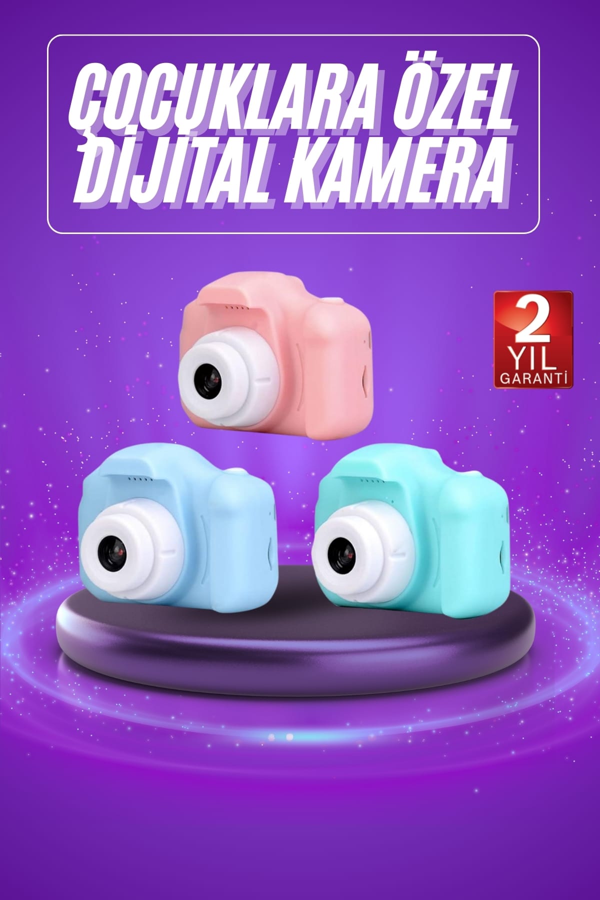 Dijital Fotoğraf Makinesi Çocuk Mini 1080p HD Kaliteli Renkli - Lisinya