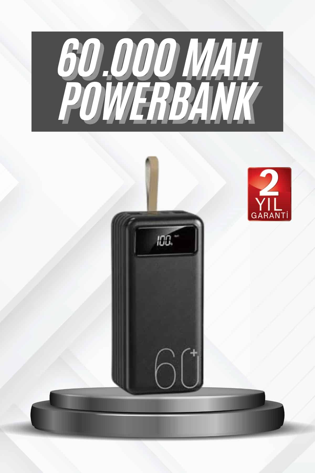 Hızlı Şarj 4 Çıkışlı Powerbank 60.000 Mah Taşınabilir Dijital Göstergeli - Lisinya