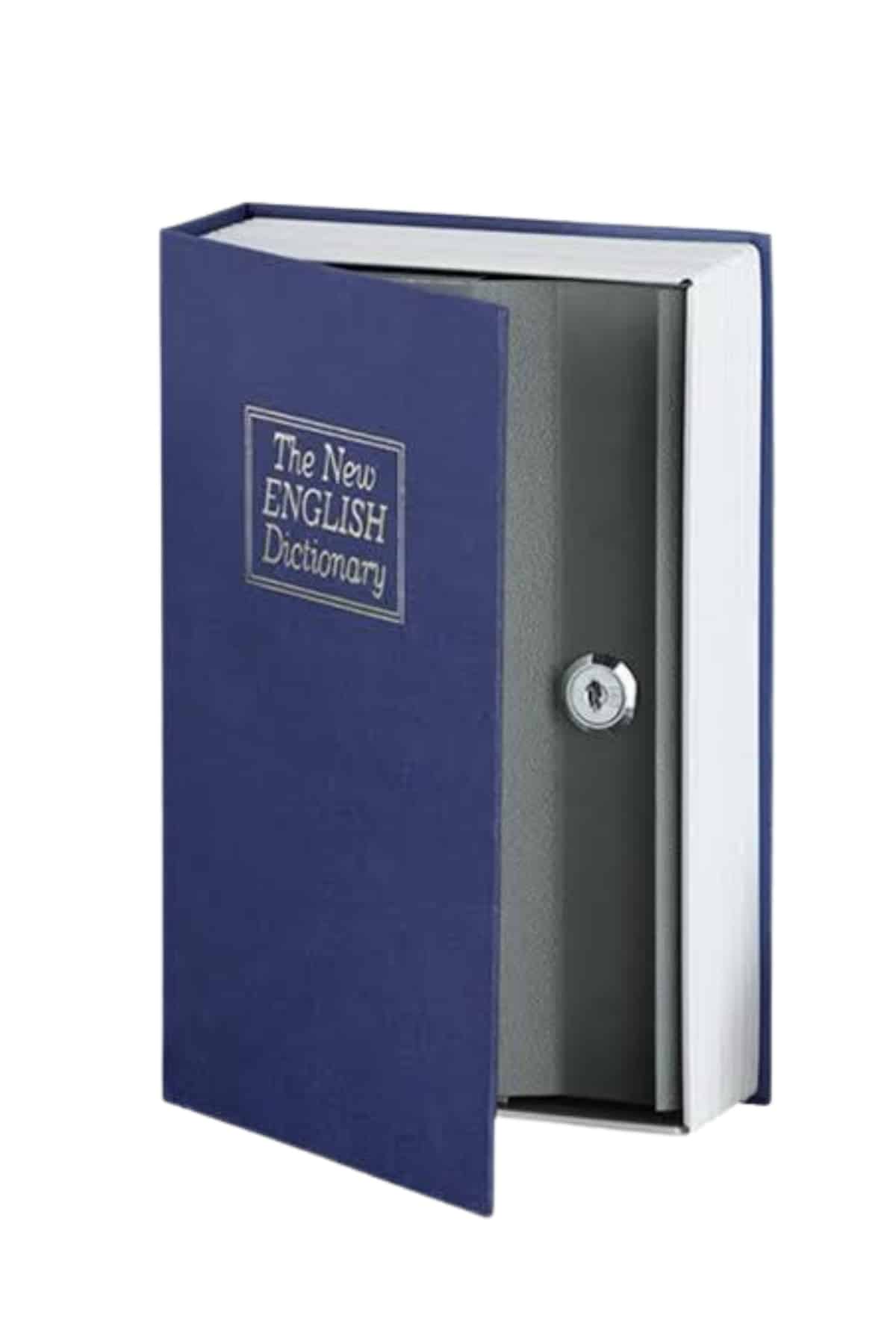 Kilitli Gizli Kasa Sözlük Kumbara Kitap Sözlük Görünümlü 18cm - Lisinya