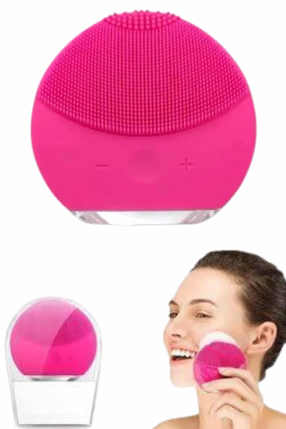 Titreşimli Yüz Masaj Aleti Titreşimli Makyaj Temizleme Cihazı - Lisinya Titreşimli Yüz Masaj Aleti Titreşimli Makyaj Temizleme Cihazı - Lisinya