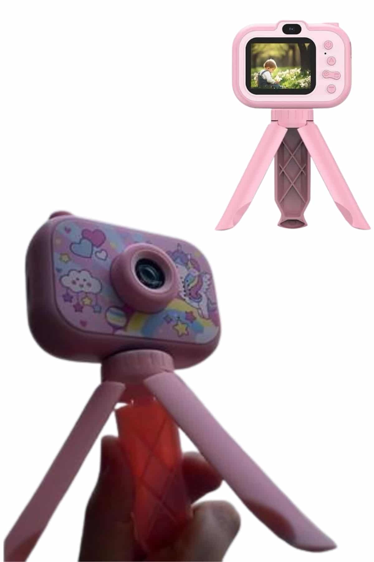 Ayaklı Çocuk Kamerası Tripodlu Mini 1080p Hd Çocuk Kamera - Lisinya