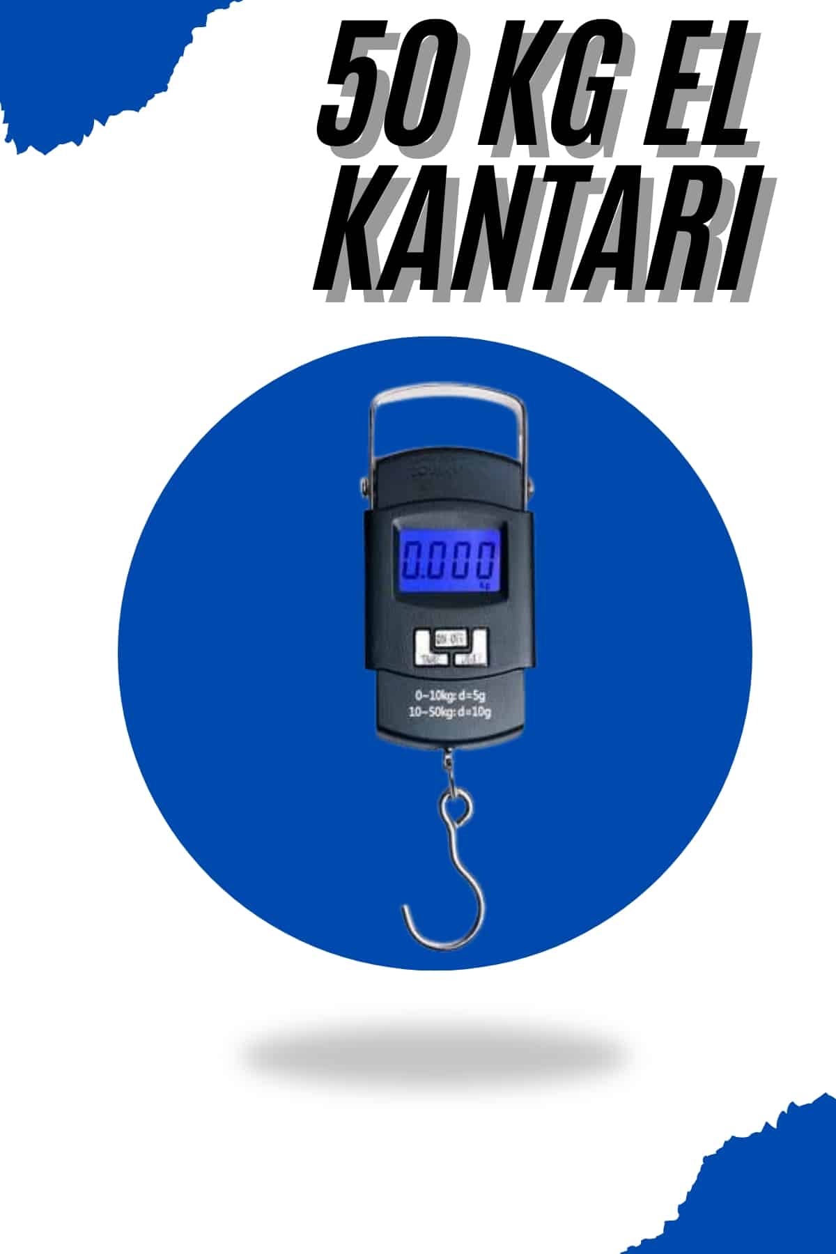 El Kantarı Dijital El Terazisi 50 Kg Kapasiteli LCD Ekranlı - Lisinya