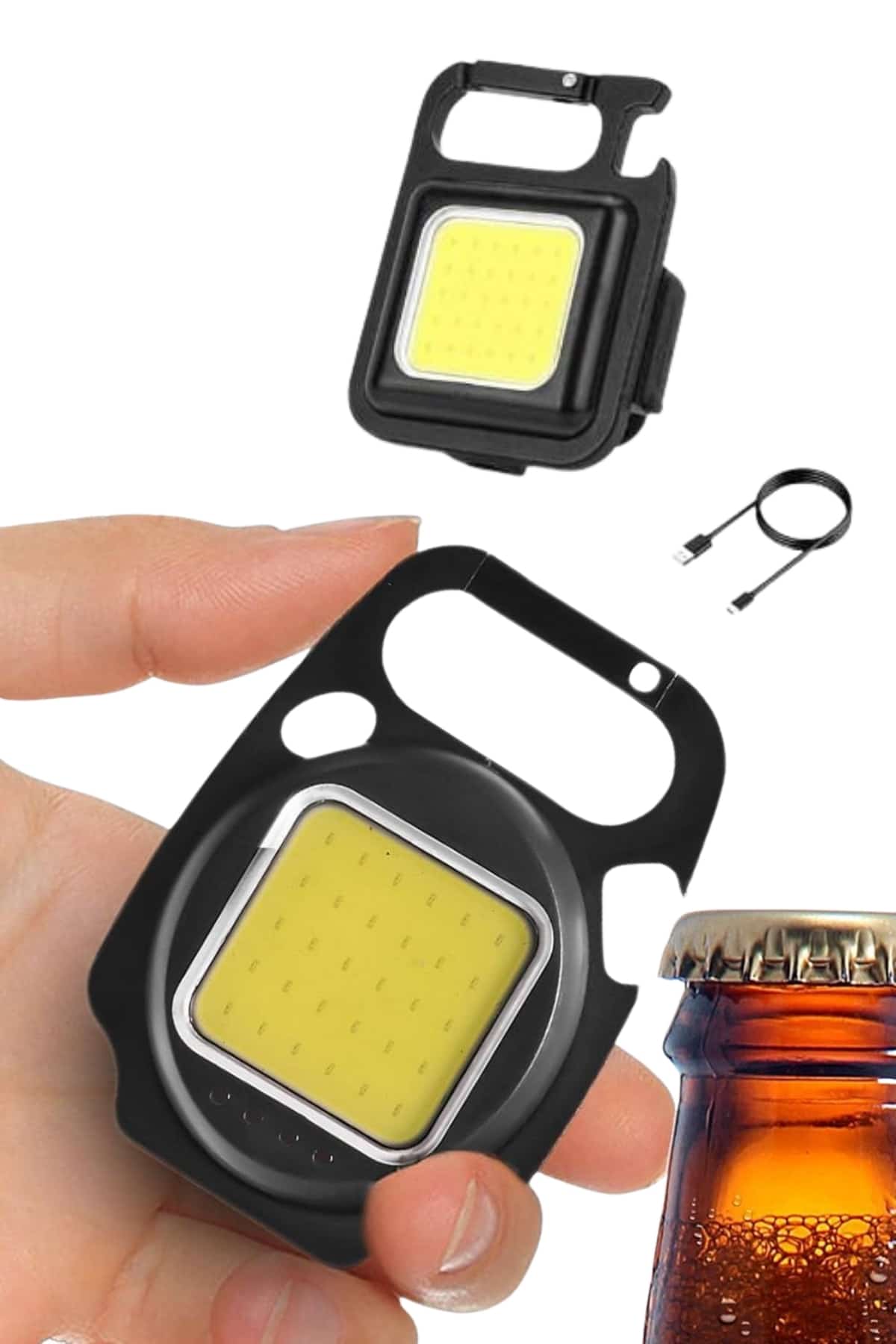 Kamp Çadır Lambası Şarjlı El Feneri Işıldak Anahtarlık Mini Mıknatıslı - Lisinya Kamp Çadır Lambası Şarjlı El Feneri Işıldak Anahtarlık Mini Mıknatıslı - Lisinya