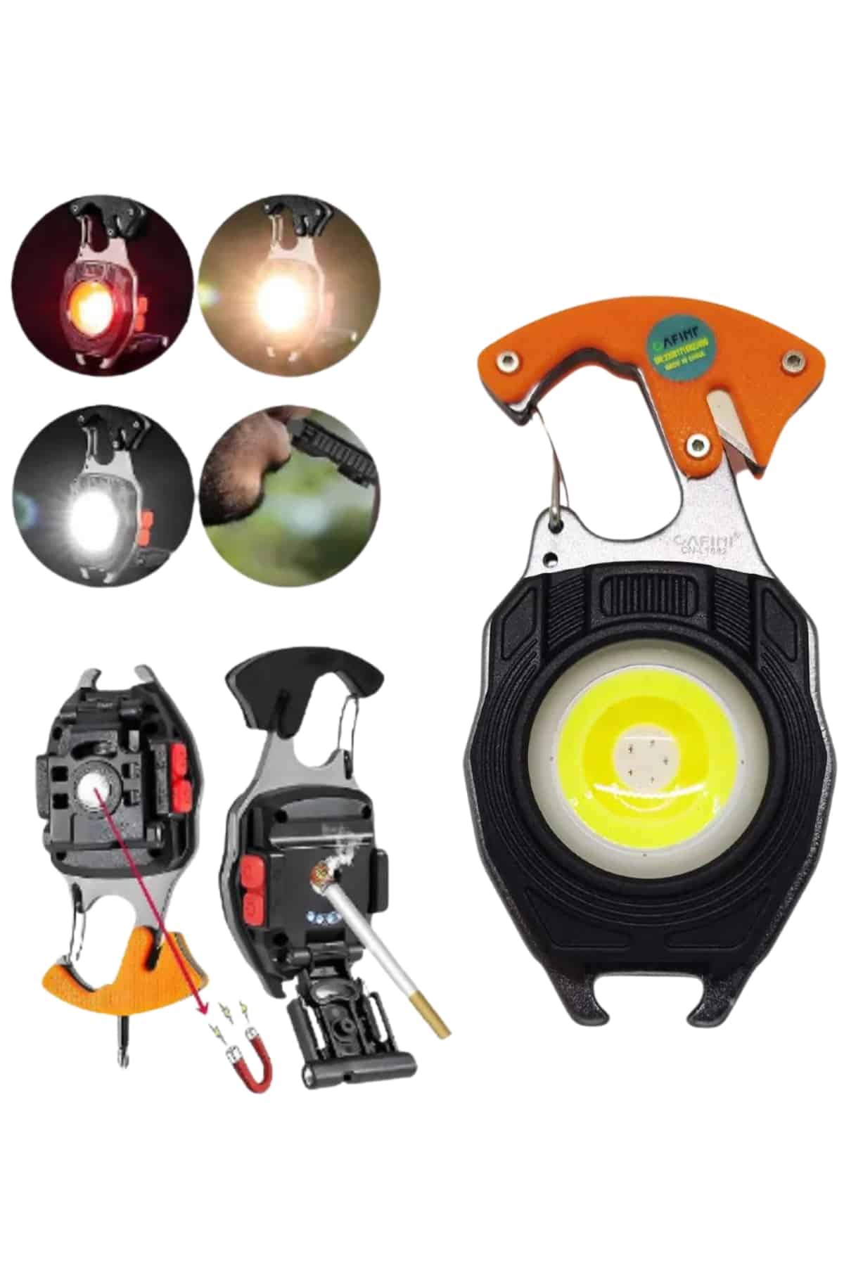 El Feneri LED Anahtarlık Çok Fonksiyonlu Mini Çakmak Özellikli - Lisinya