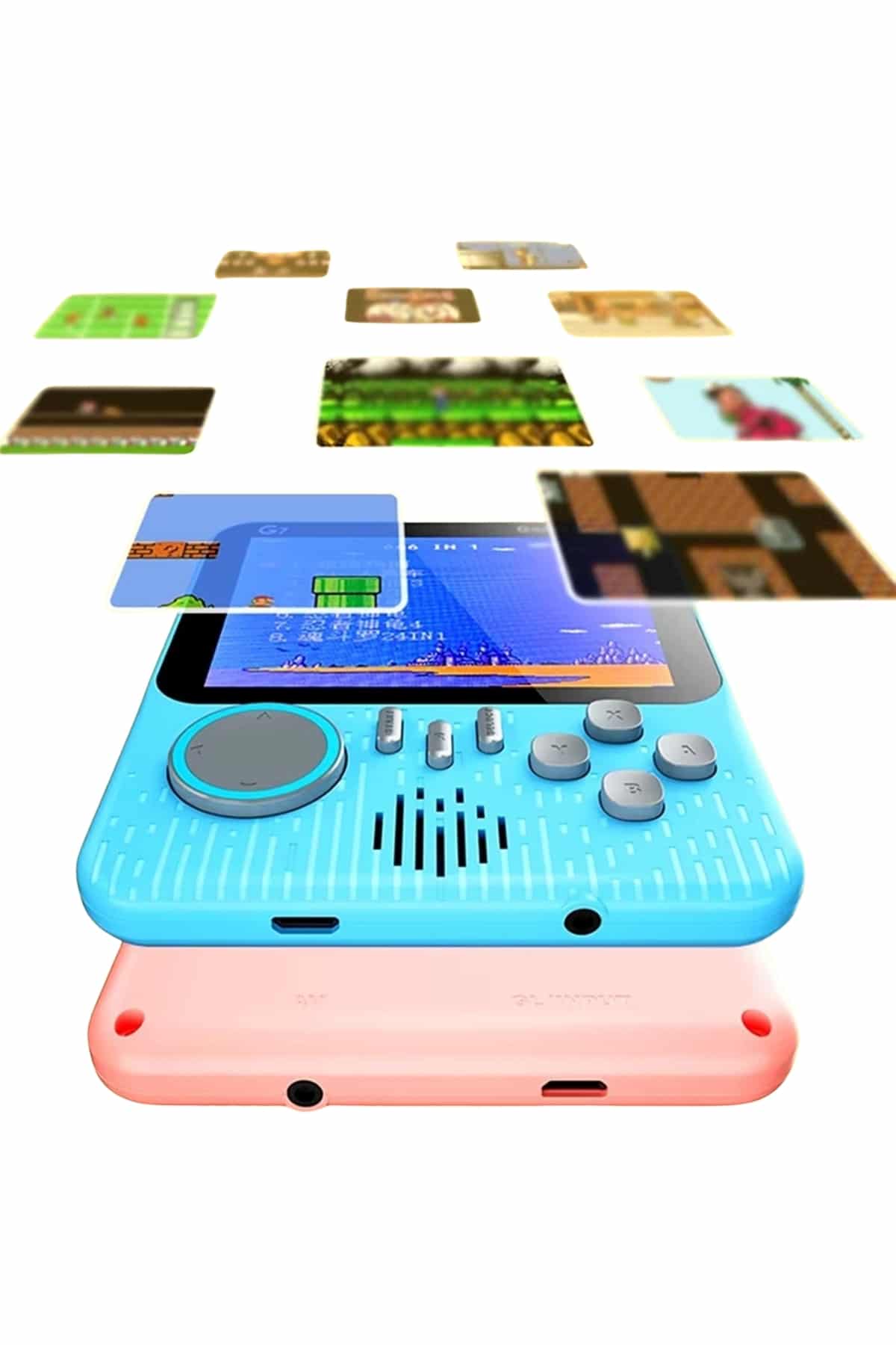 3.5 İnç Mini Atari Taşınabilir Oyun Konsolu 666 Adet Retro Oyun - Lisinya