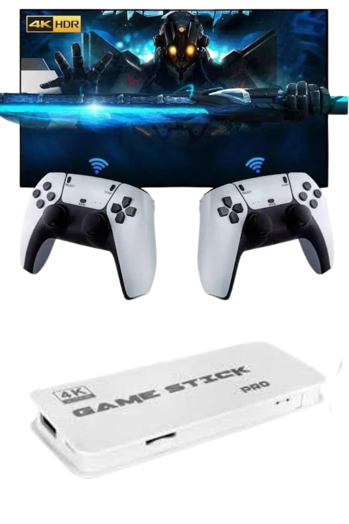 3D 4K HD 2.4G Game Stick 4K Ultra Hd Oyun Konsolu Çift Kollu - Lisinya