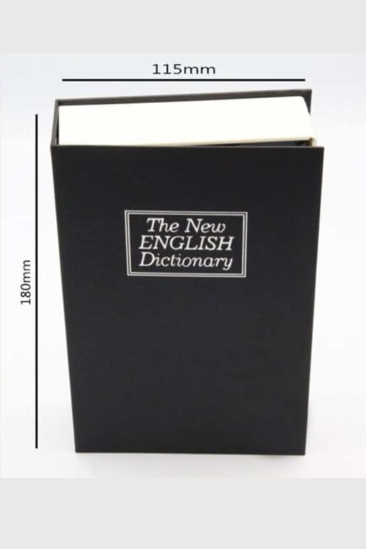 Kilitli Gizli Kasa Sözlük Kumbara Kitap Sözlük Görünümlü 18cm - Lisinya