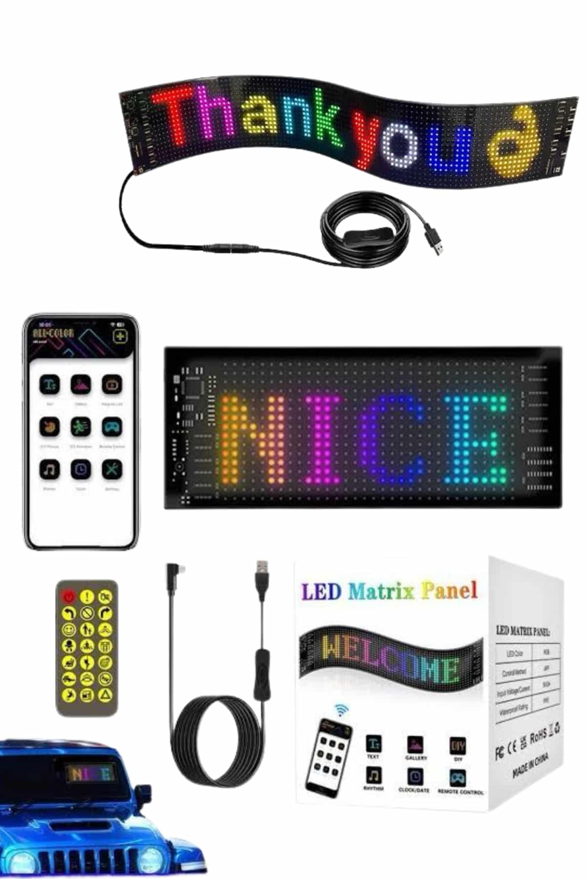 Led Ekran Matrix Panel En Büyük Boy 16X96 Araba Yazısı - Lisinya Led Ekran Matrix Panel En Büyük Boy 16X96 Araba Yazısı - Lisinya