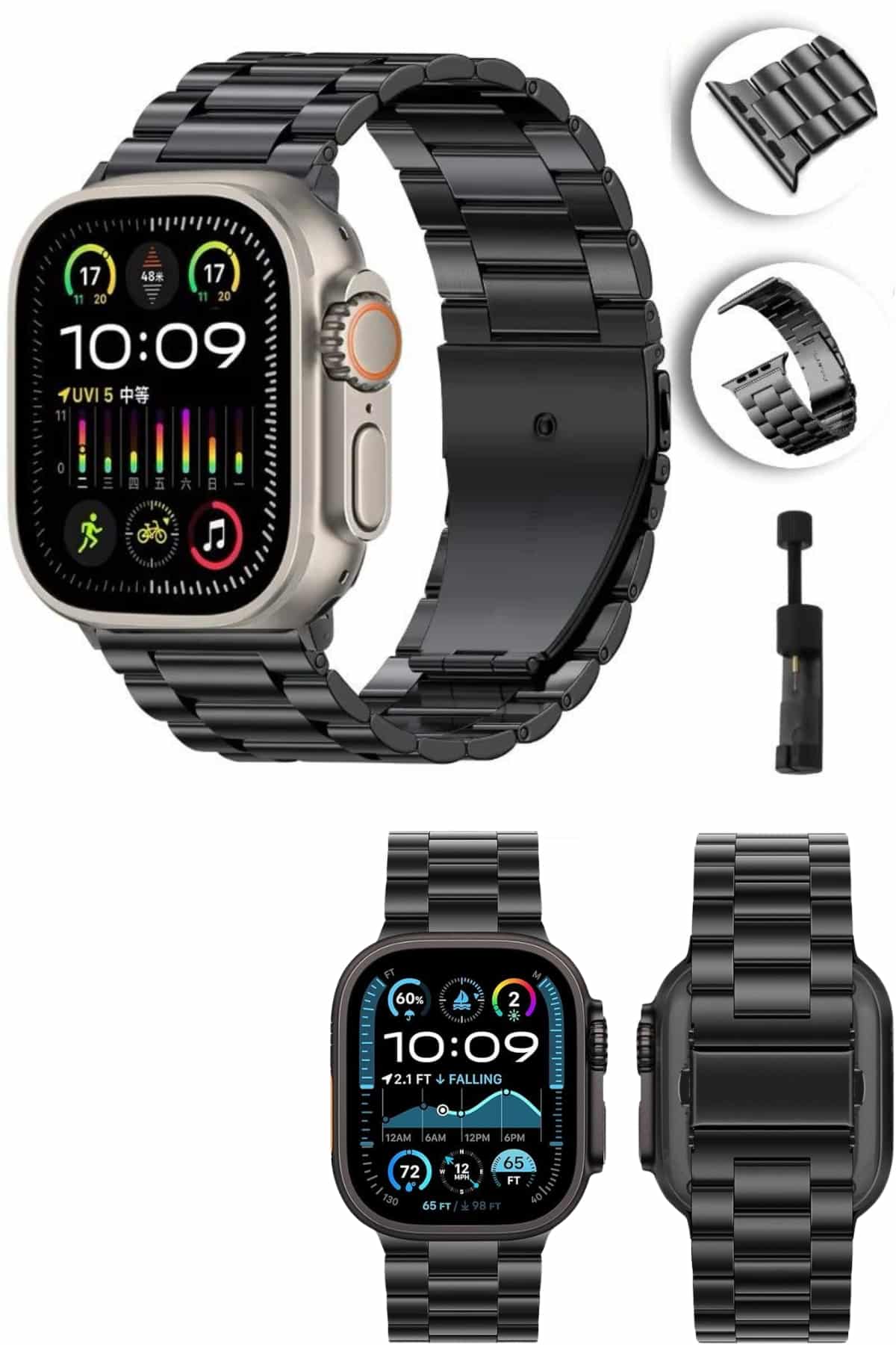 Akıllı Saat Arama Konuşma GPS ve NFC Özelliği 3 Kordonlu Amoled Ekran - Lisinya Akıllı Saat Arama Konuşma GPS ve NFC Özelliği 3 Kordonlu Amoled Ekran - Lisinya