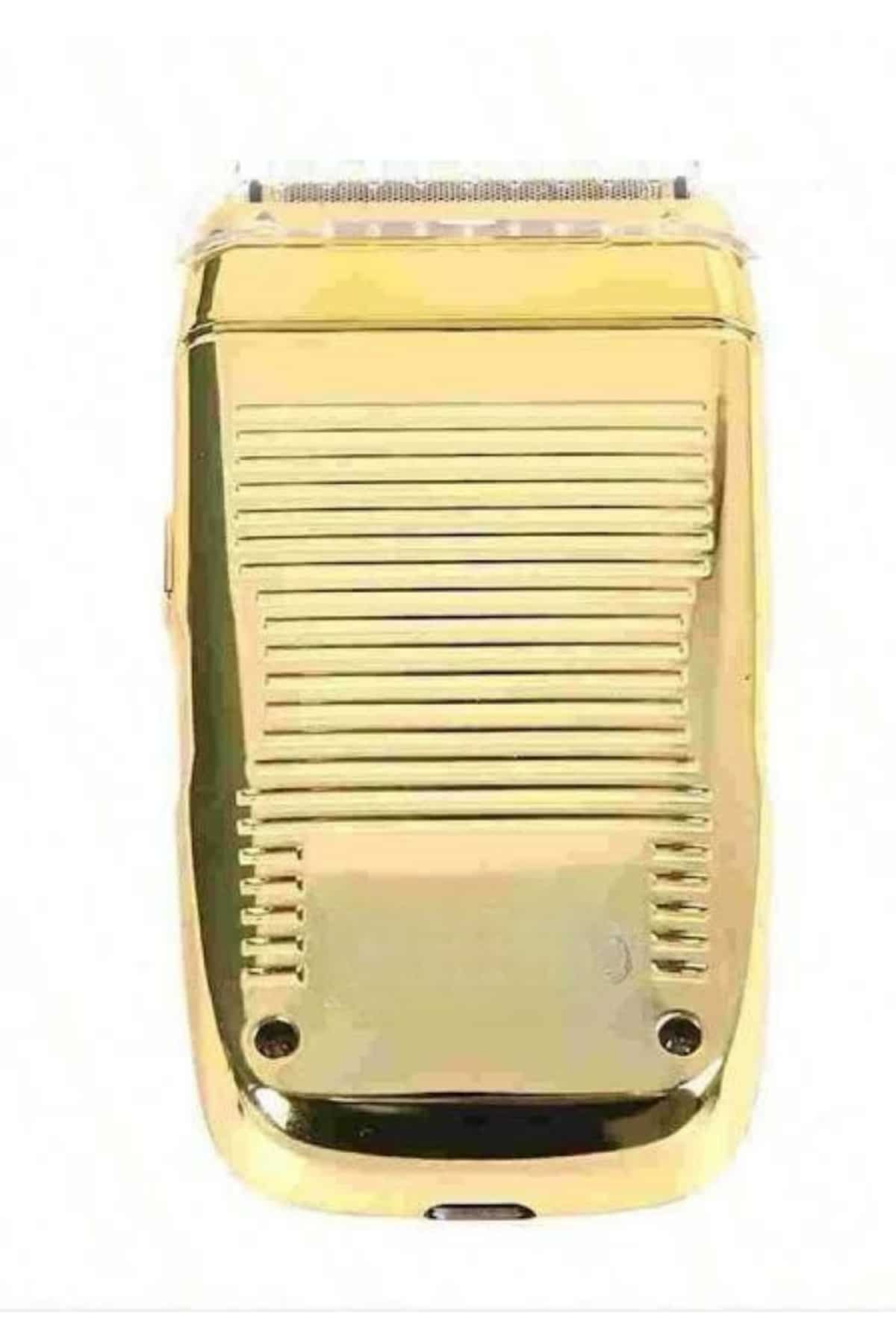 Sakal Kesme Tıraş Makinesi Paslanmaz Çelik Gold Şarjlı - Lisinya